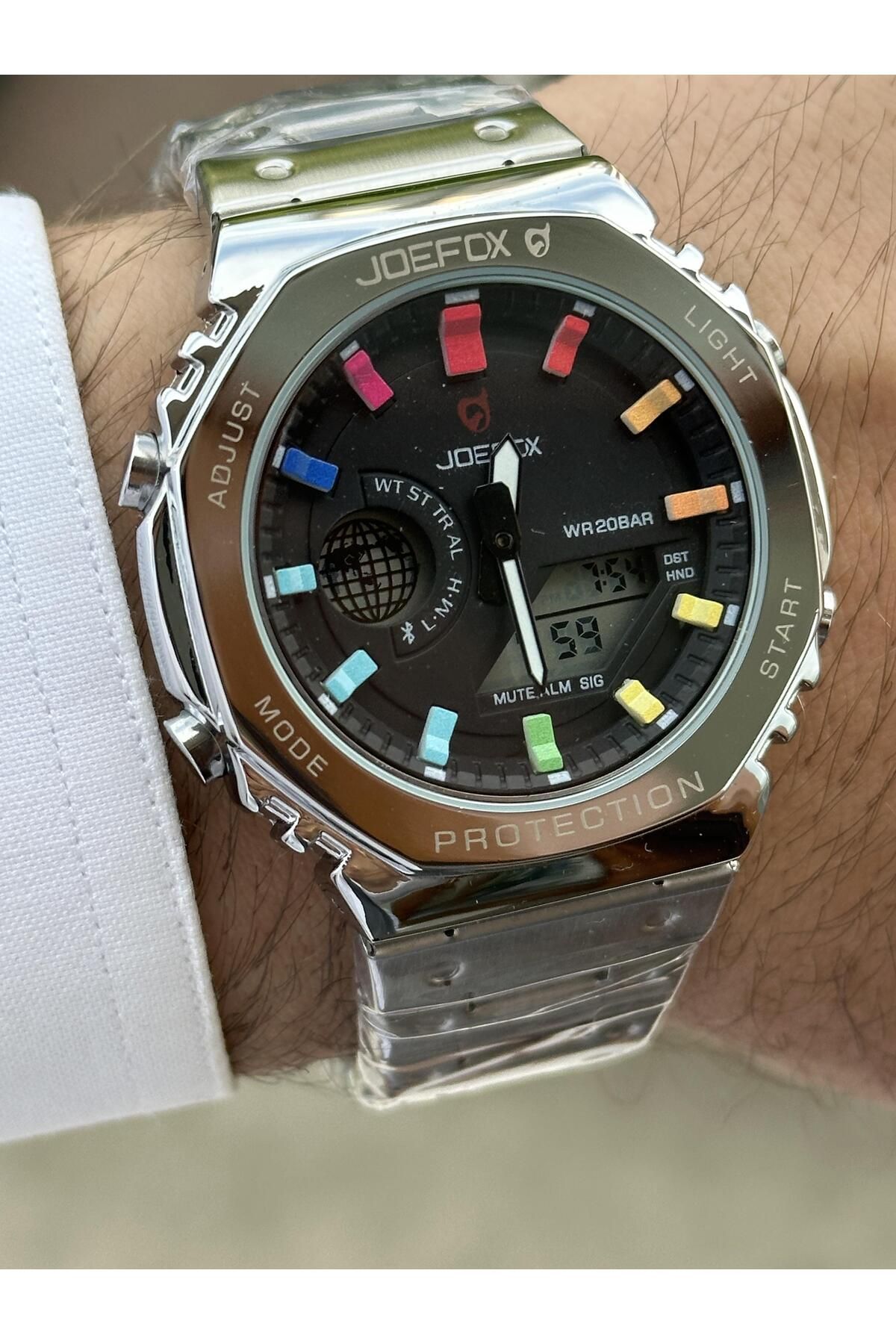 Joefox SPOR KULLANIMA UYGUN ALARM, KRONOMETRE,TAKVİM , ANLOG -DİJİTAL SAAT