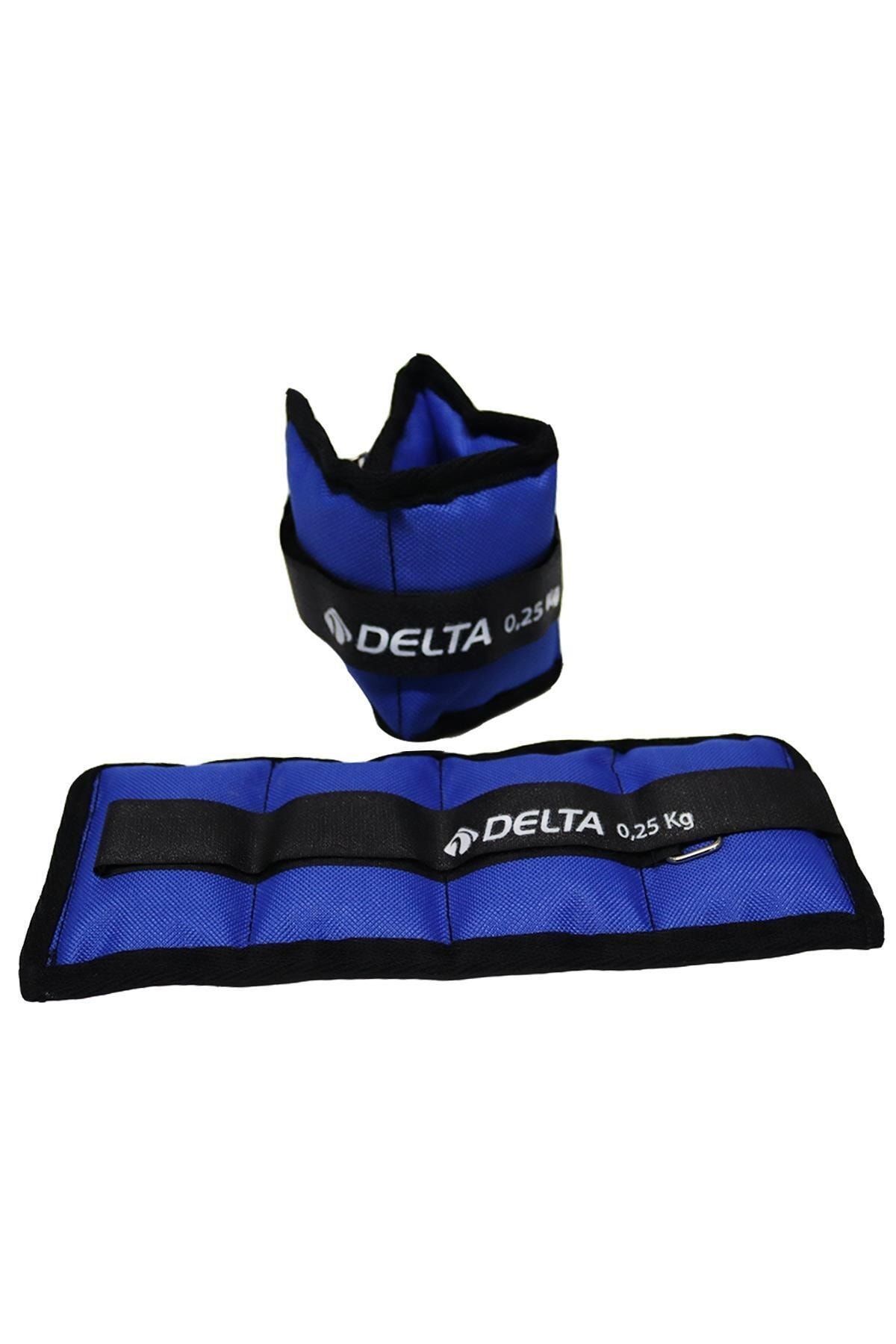 Delta 0,25 Kg x 2 Adet Toplam 0,5 Kg El Ayak Bilek Kas Güçlendirici Ağırlık Seti Kum Ağırlık Torbası