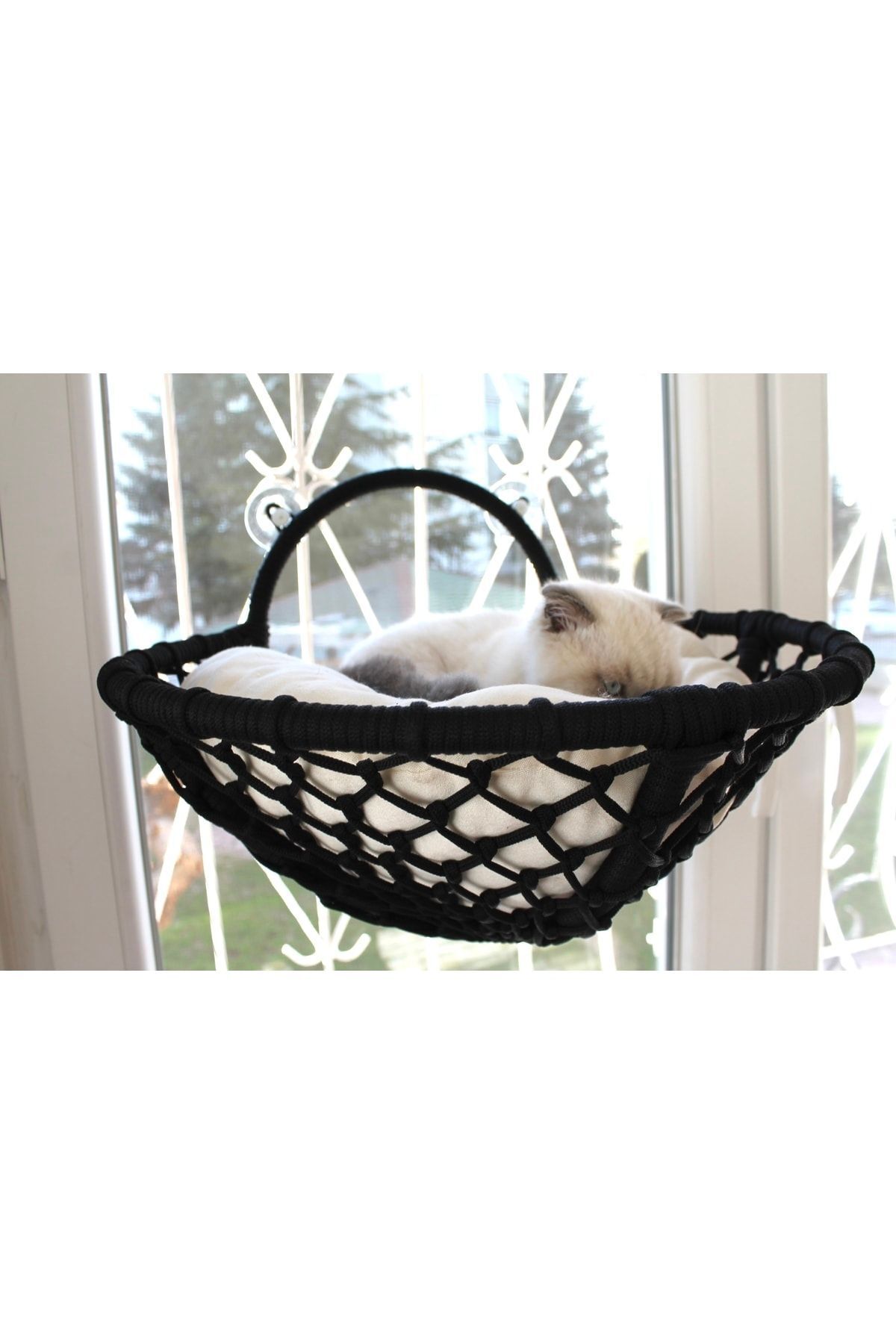 lüxperi Kedi Cam Vantuzlu Yatak & Kedi Yatağı & Cam Yatağı