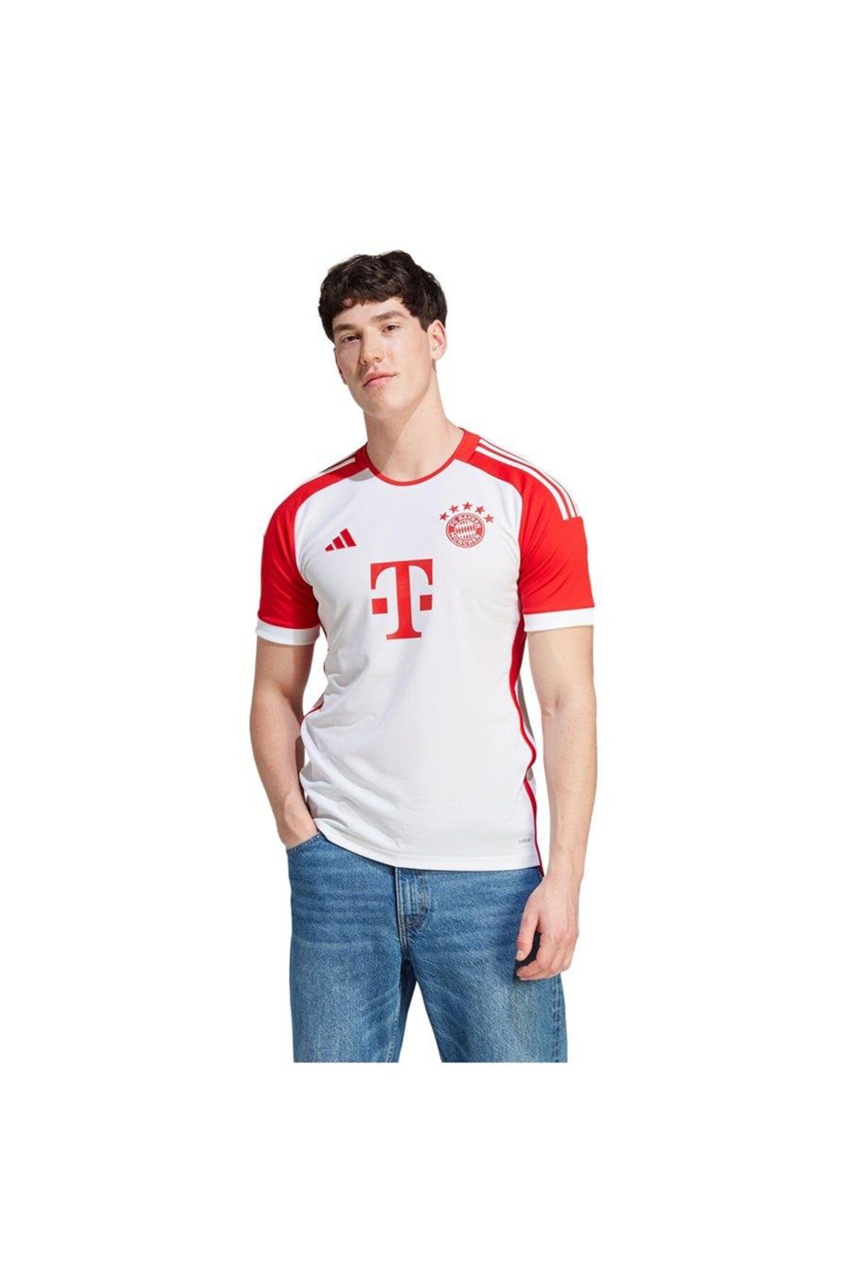 adidas Beyaz - Kırmızı Erkek Bayern Münih Forma Ij7442