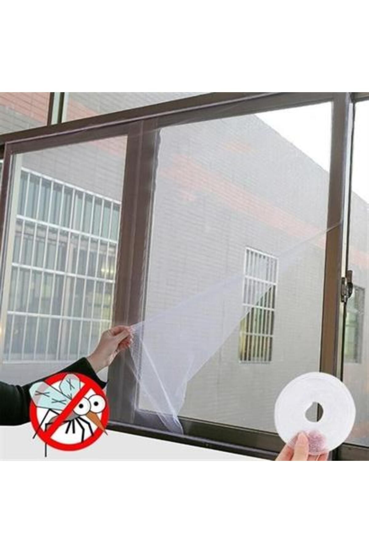 Genel Markalar BUFFER® Tüm Cam Pencere Kapılara Uyumlu Çift Kanat Pencere Sinekliği