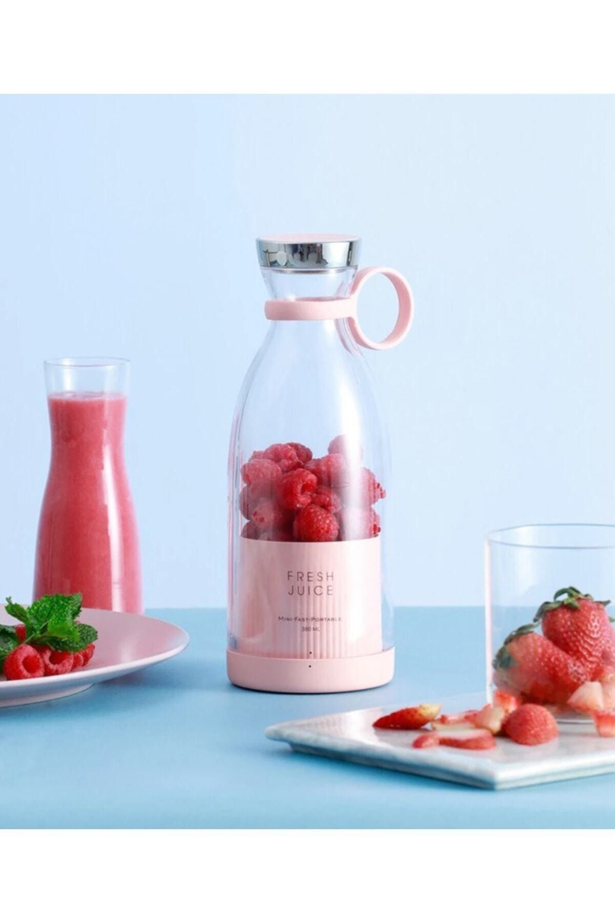 Genel Markalar Taşınabilir 350 ml Blender Mini Meyve Karıştırıcı Milkshake Işlevli Blander Smothie (PLASTİK)