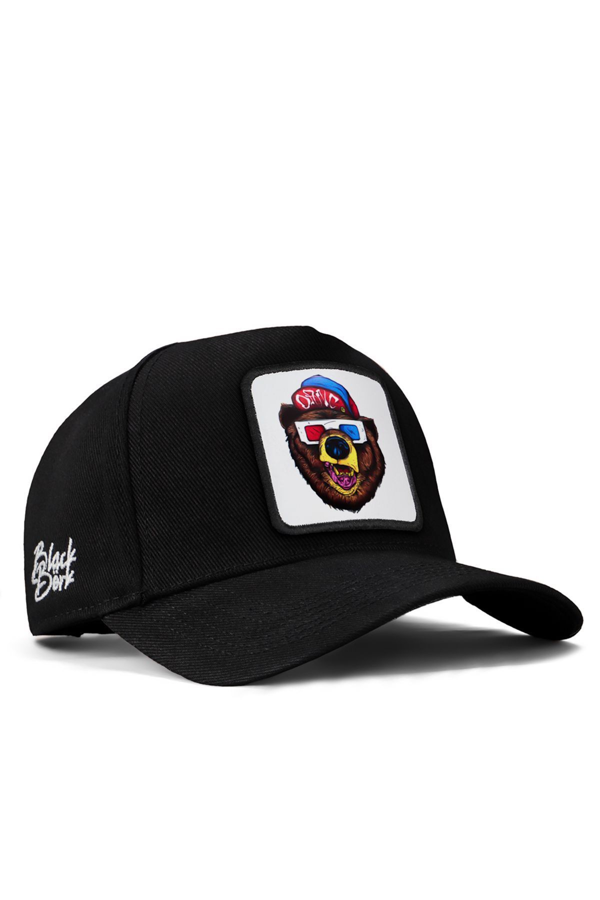 BlackBörk V1 Baseball Ayı - 2bs Kod Logolu Unisex Siyah Şapka (CAP)