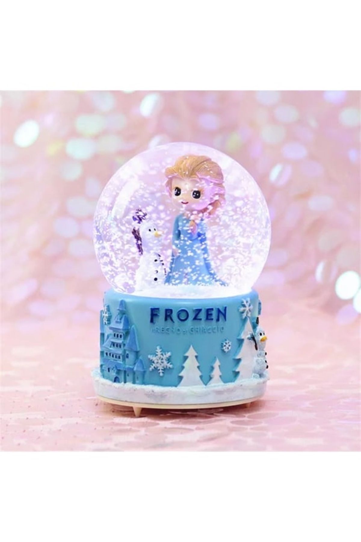 Genel Markalar 12 Cm Frozen Elsa Işıklı Müzikli Kar Küresi