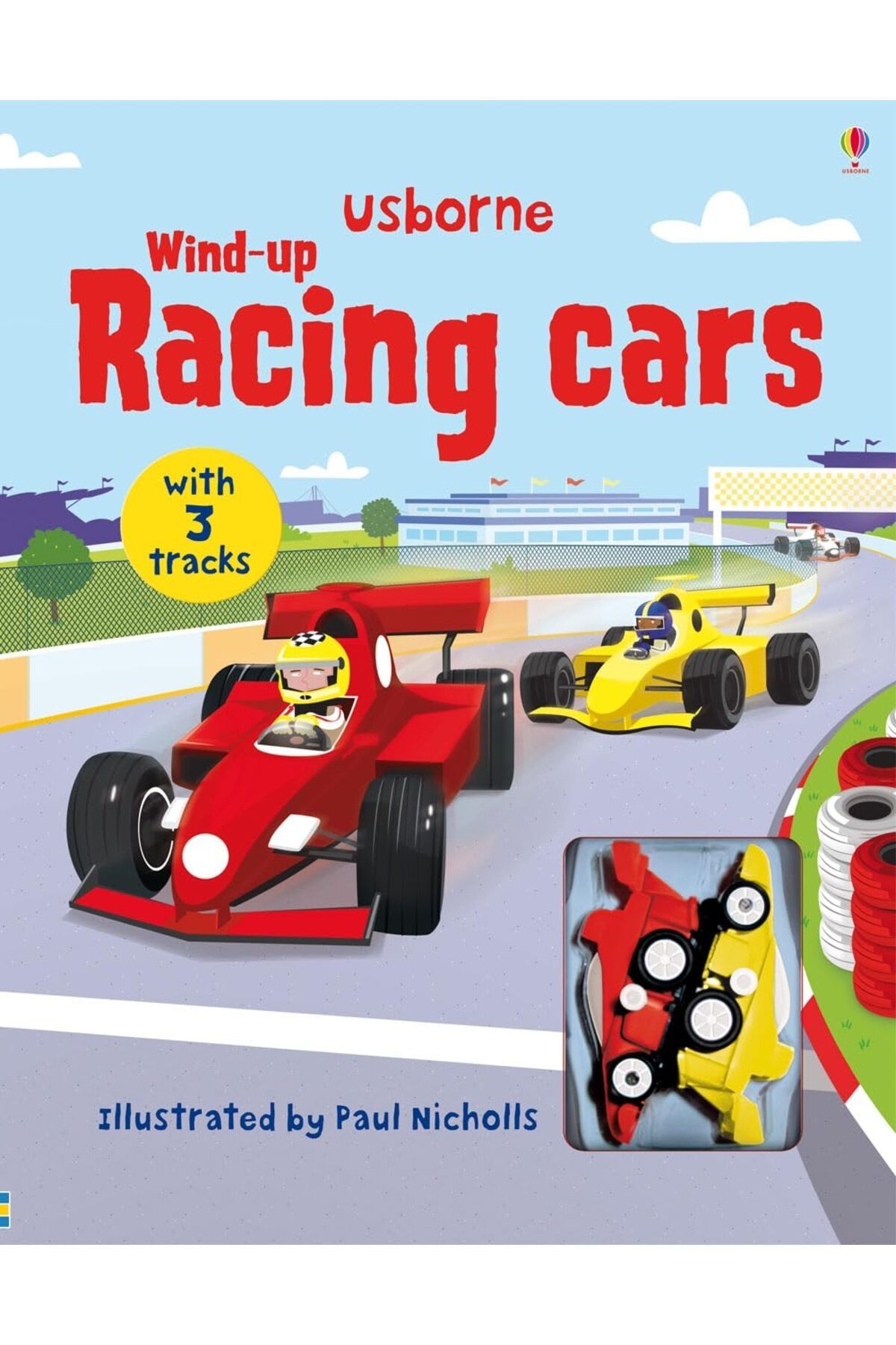 Usborne Wind-up Racing Cars (HAREKETLİ KİTAP)