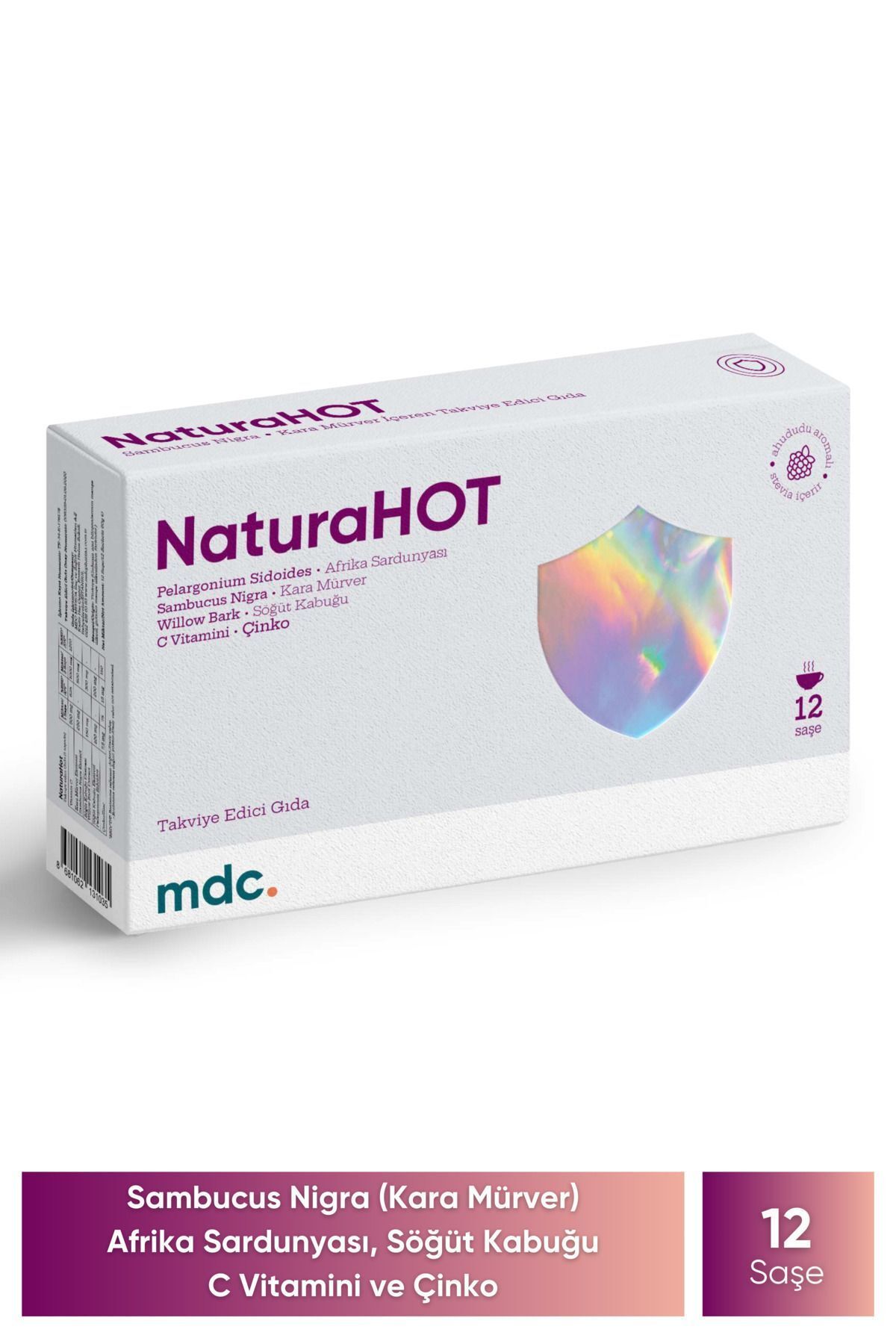 MDC Naturahot 12 Saşe (kara Mürver, Afrika Sardunyası, C Vitamini)