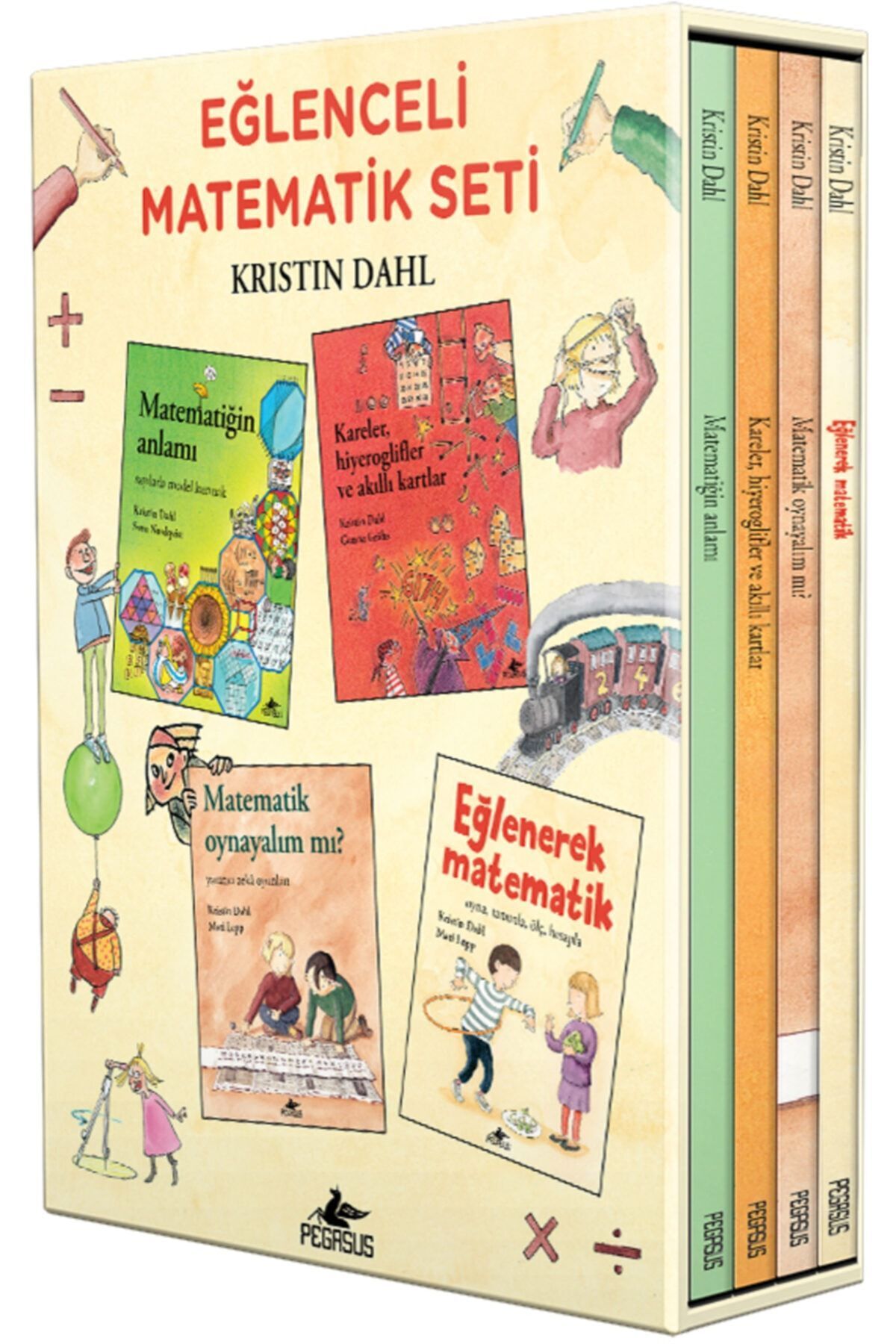 Pegasus Yayınları Eğlenceli Matematik Kutulu Özel Set (4 KİTAP) - Kristin Dahl