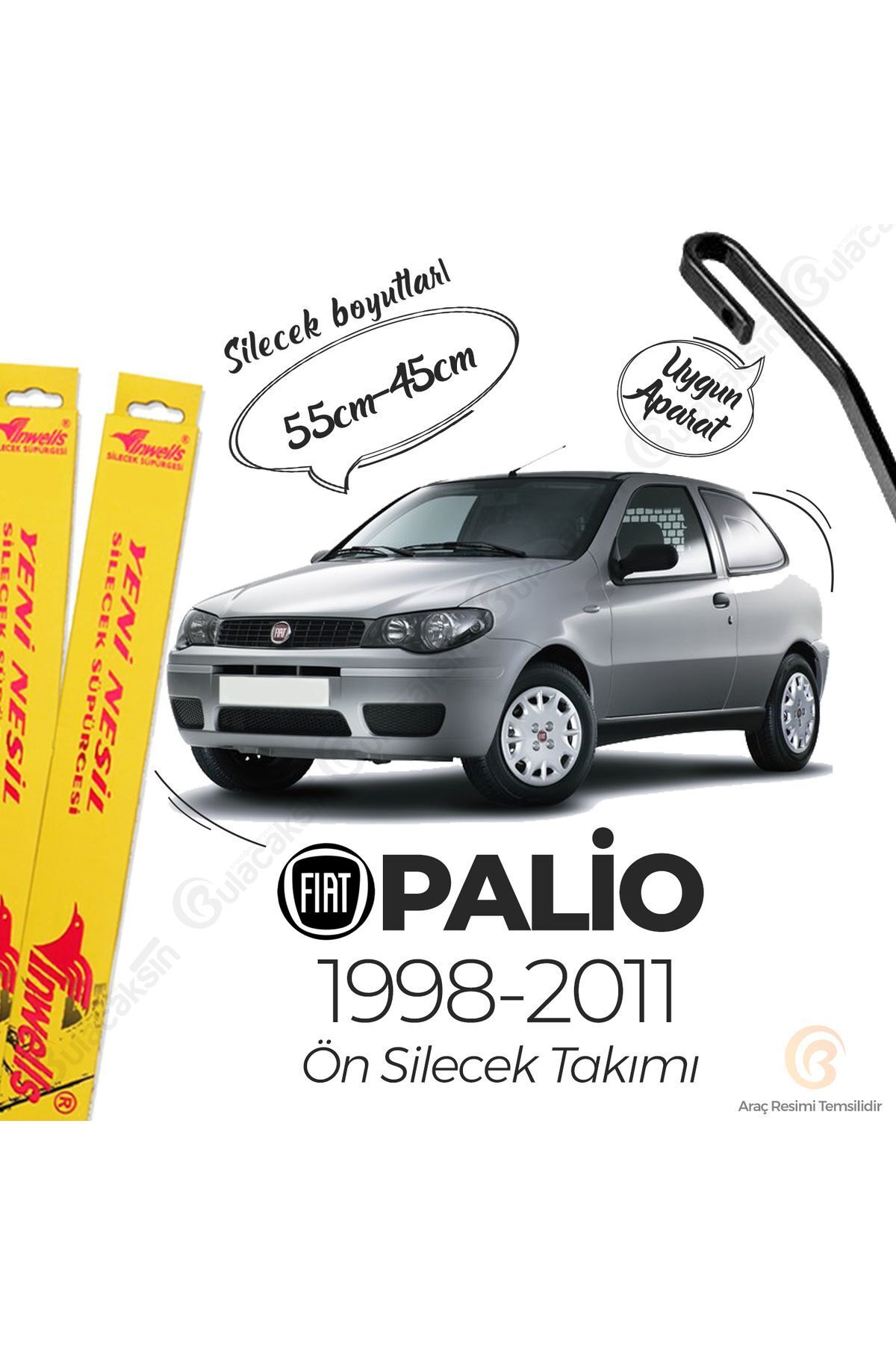 Inwells Fiat Palio Muz Silecek Takımı (1998-2011)