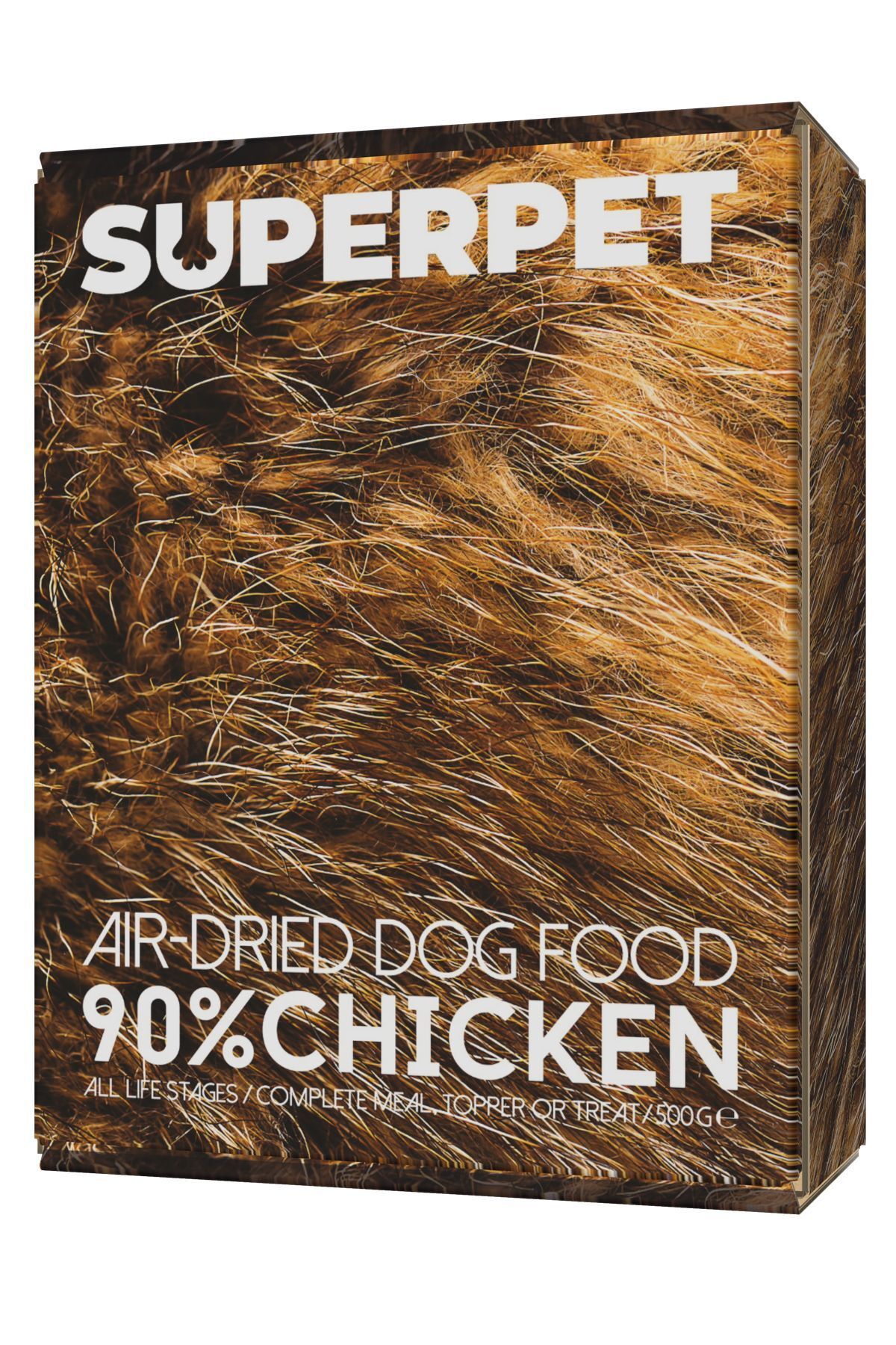 SUPERPET Hava İle Kurutulmuş Köpek Holistik Maması 500g - %90 Taze Tavuk - Tahıl, Patates, Gliserin İçermez