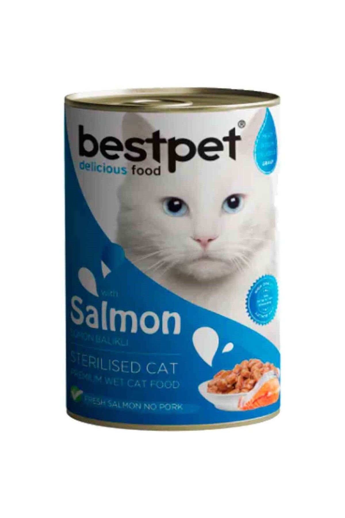 Bestpet Sterilised Somonlu Kısırlaştırılmış Kedi Konservesi 400 gr