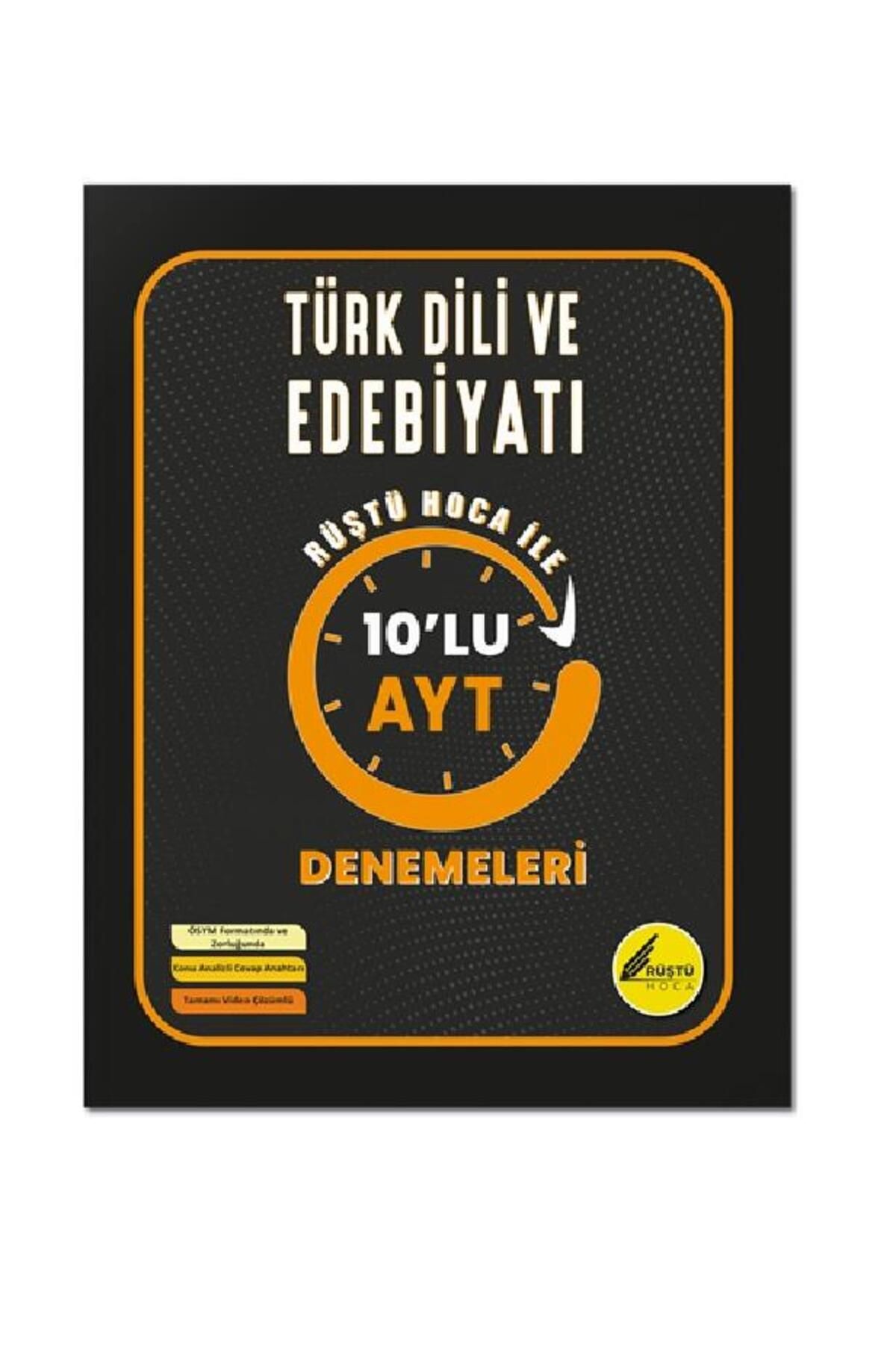 REHBER MATEMATİK YAYINLARI Rüştü Hoca Türk Dili ve Edebiyatı 10'lu AYT Denemeleri