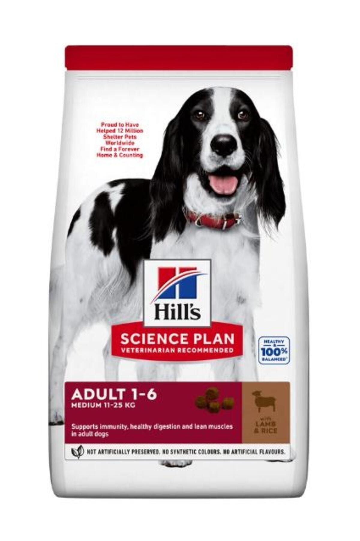 Hill's Adult Medium Lamb Rice Kuzu Etli Ve Pirinçli Yetişkin Köpek Maması 14 Kg
