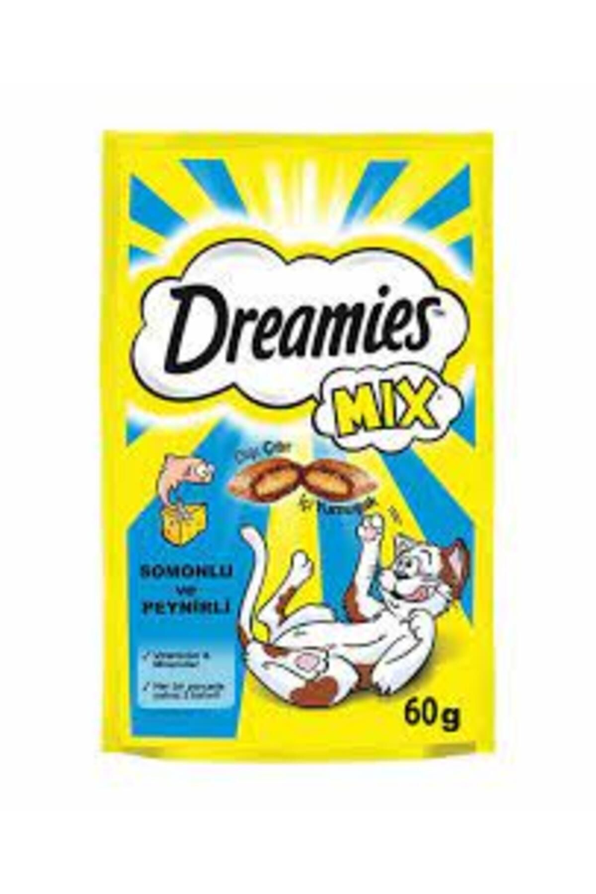 Dreamies Mix Somon Balıklı/peynirli Kedi Ödülü 60 gr