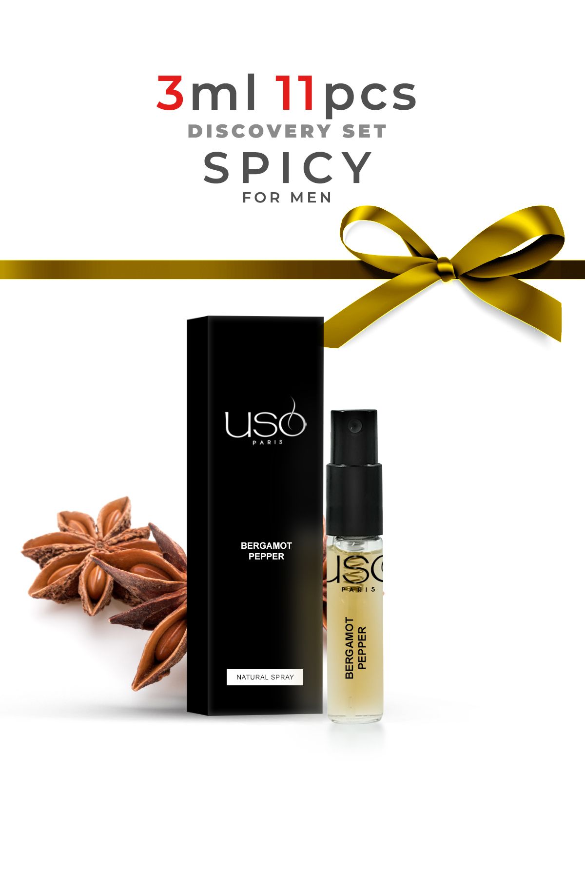 USO Spicy Parfum Discovery Set 3ml X 11 Pcs Men