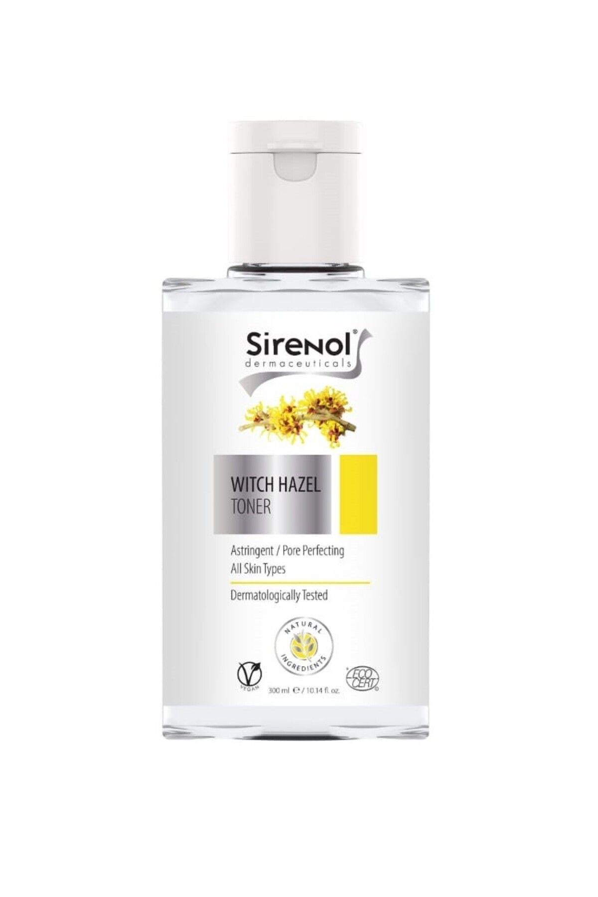 Sirenol Natural Cadı Fındığı Cilt Sıkılaştırıcı Gözenek Temizleyici Tonik 300 ml