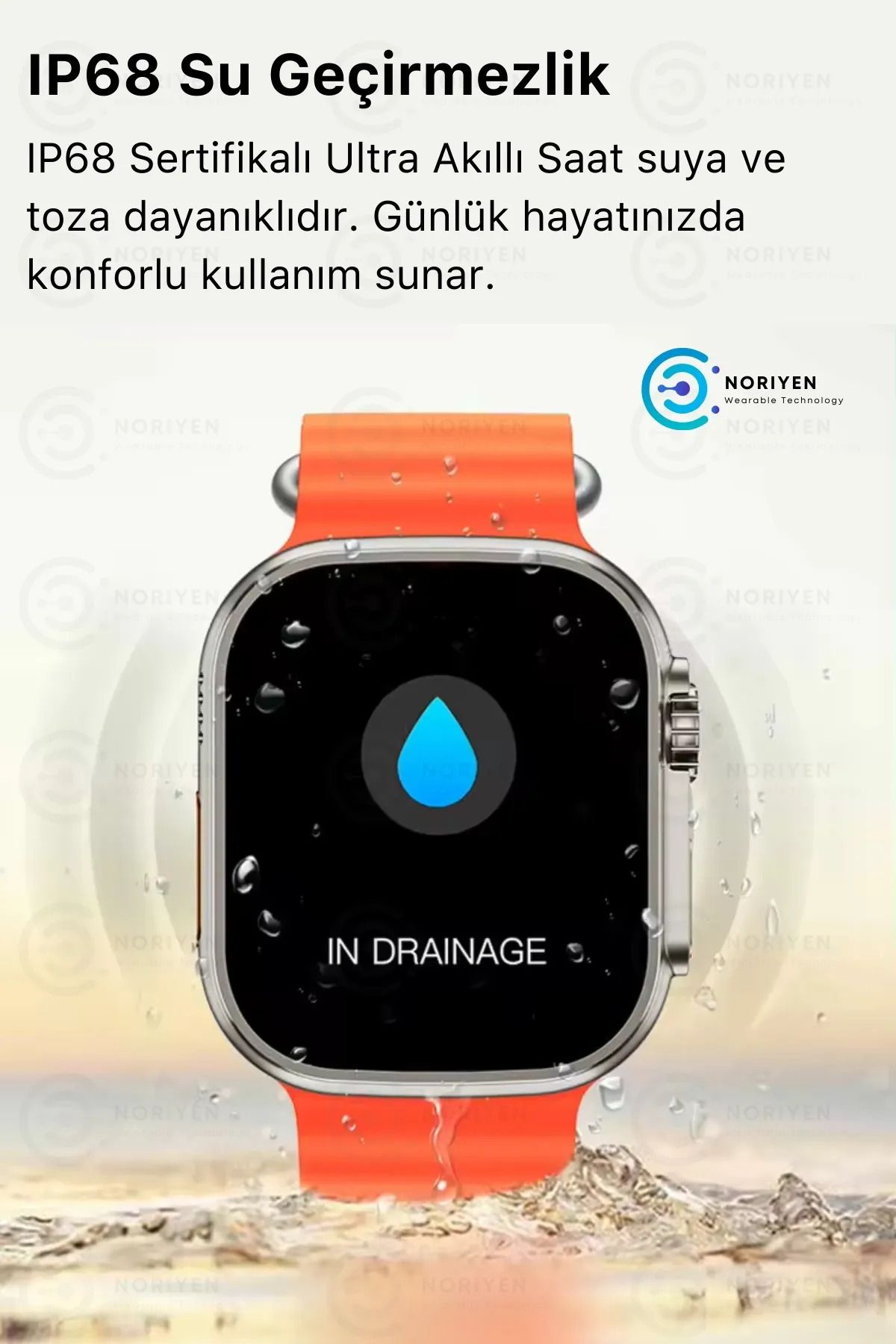 Noriyen Watch 8 Ultra Ios Android Uyumlu 2.09 Inç Çift Kordonlu Spor Ve Sağlık Sensörlü Akıllı Saat