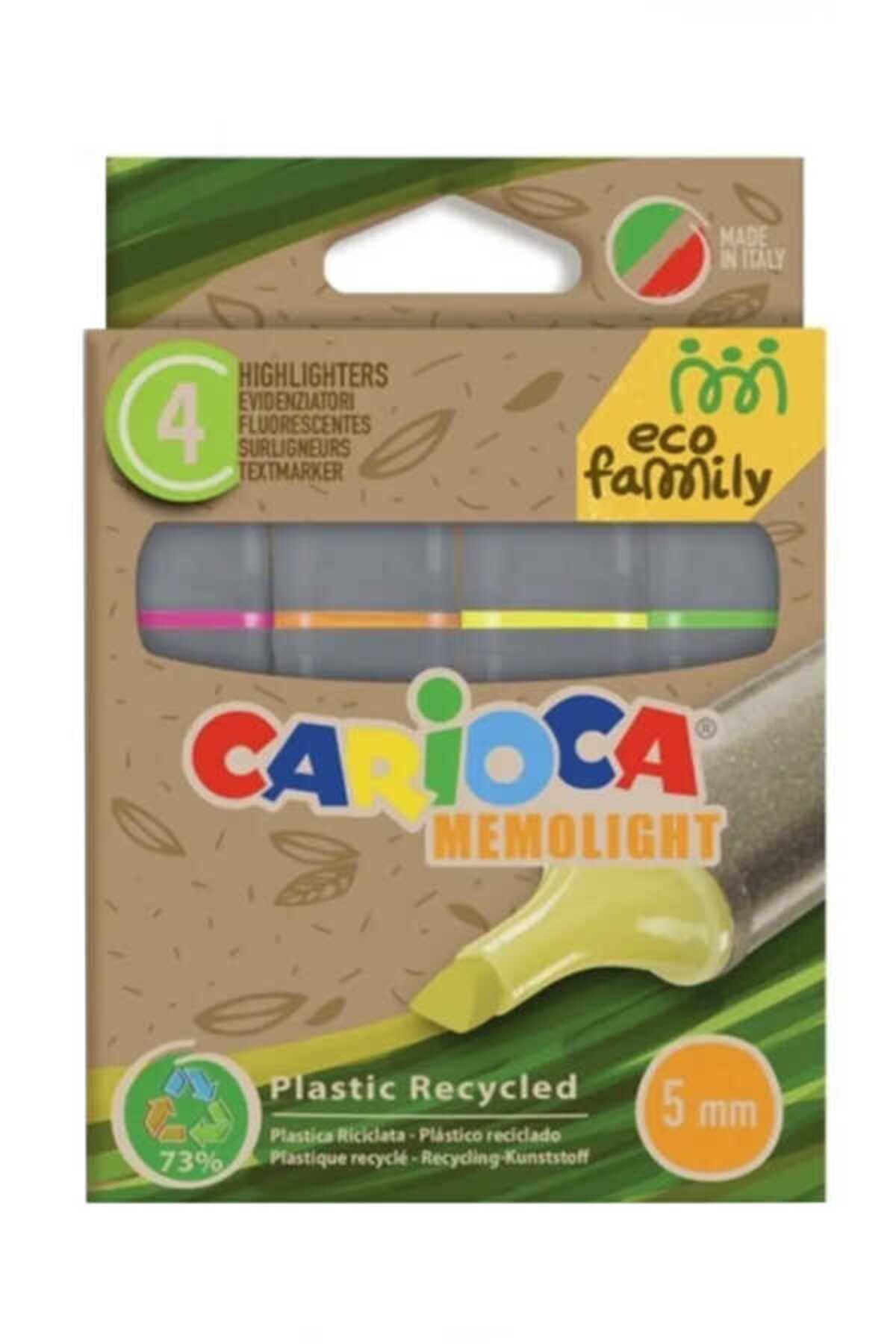 Carioca Eco Famıly Fosforlu Işaretleme Kalemi 4lü 4 Renk