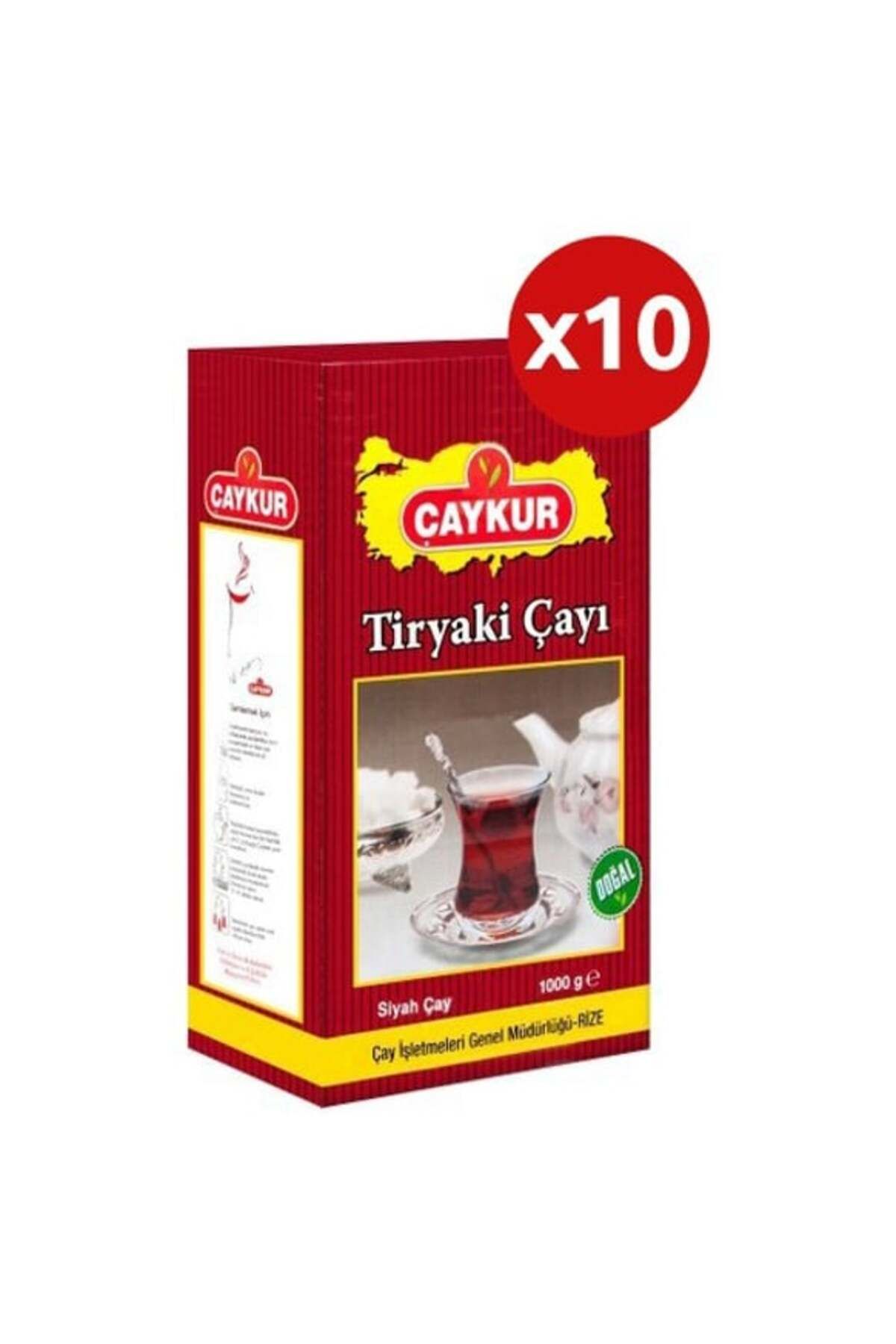 Çaykur Tiryaki 1 Kg 10'lu Paket Dökme Çay