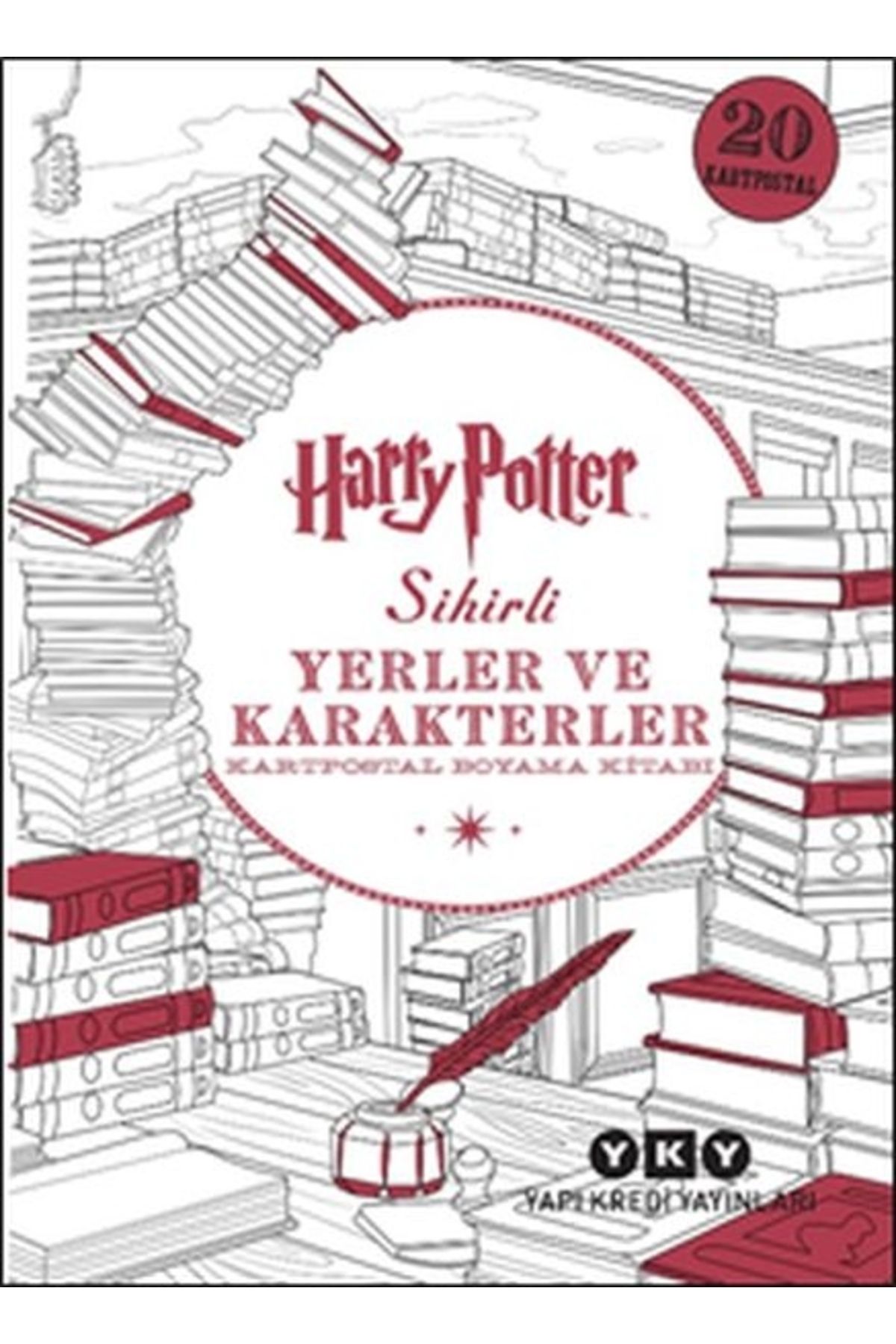 Yapı Kredi Yayınları Harry Potter Sihirli Yerler Ve Karakterler - Kartpostal Boyama Kitabı