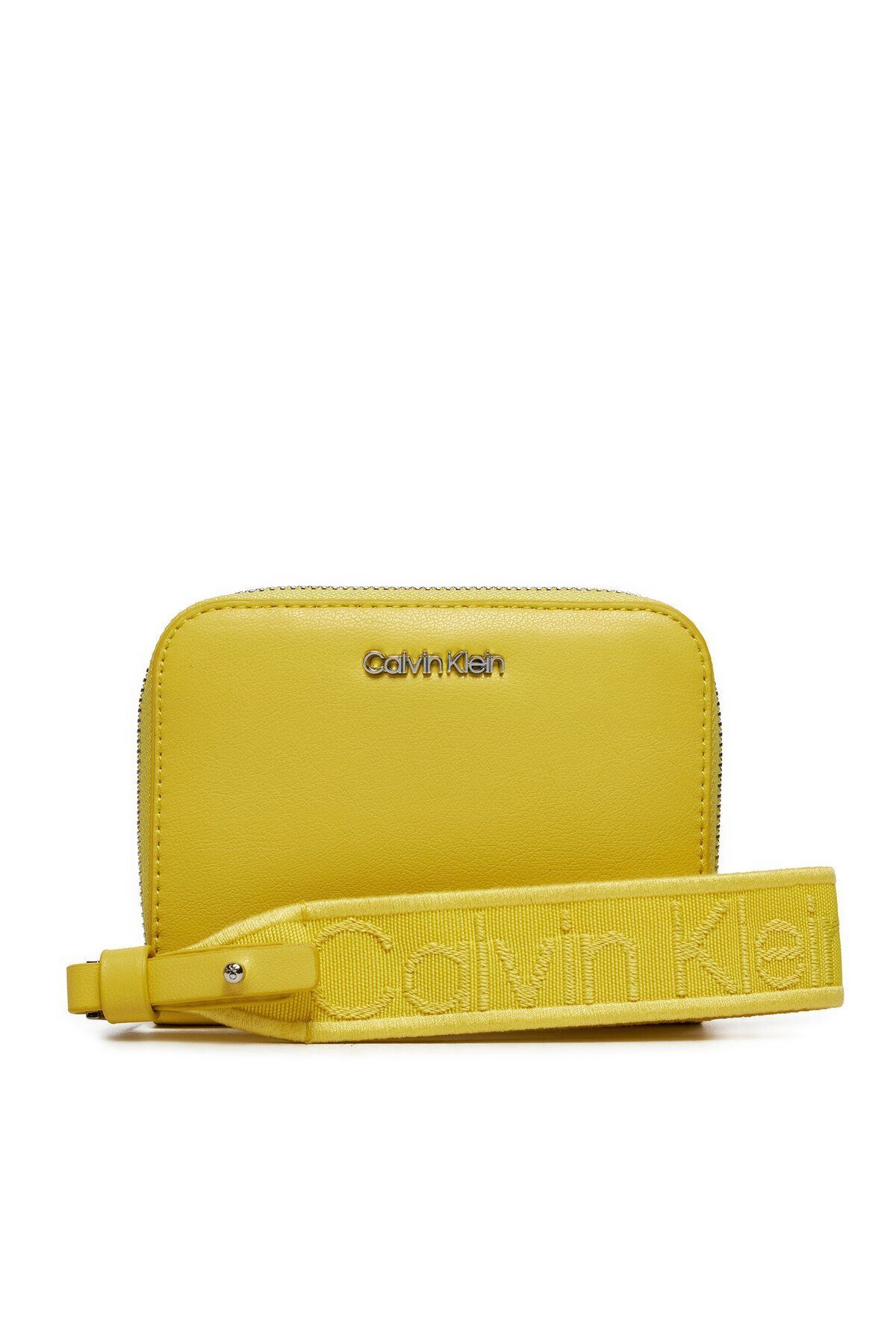 Calvin Klein Kadın Marka Logolu Deri Günlük Kullanım Yeşil Cüzdan K60K611688-LAF