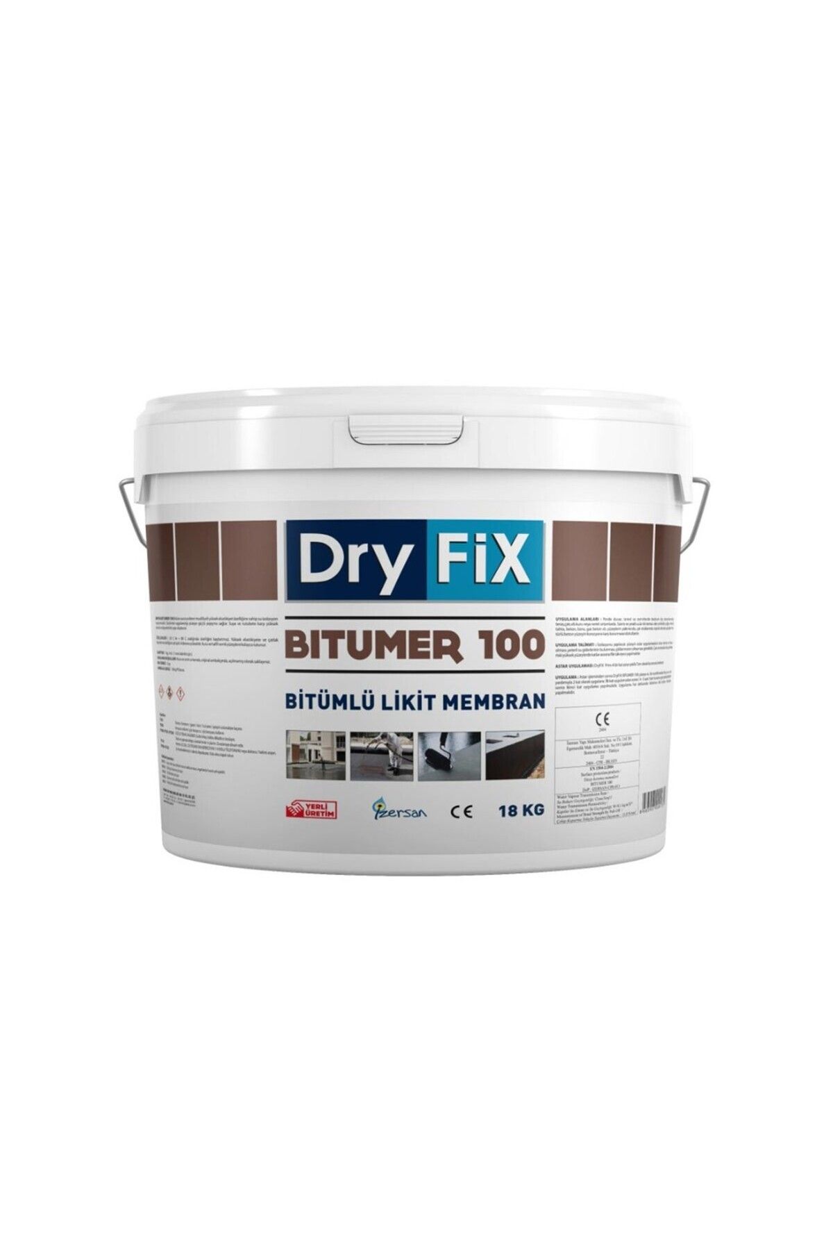 Dryfix Süper Elastik Bitümlü Likit Membran 18kg | Bıtumer 100