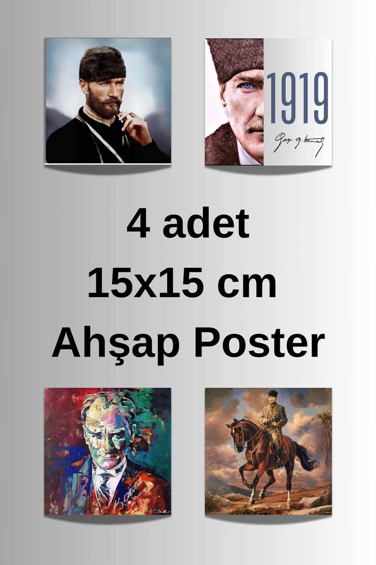 Massachusetts Mustafa Kemal Atatürk poster 15x15 cm