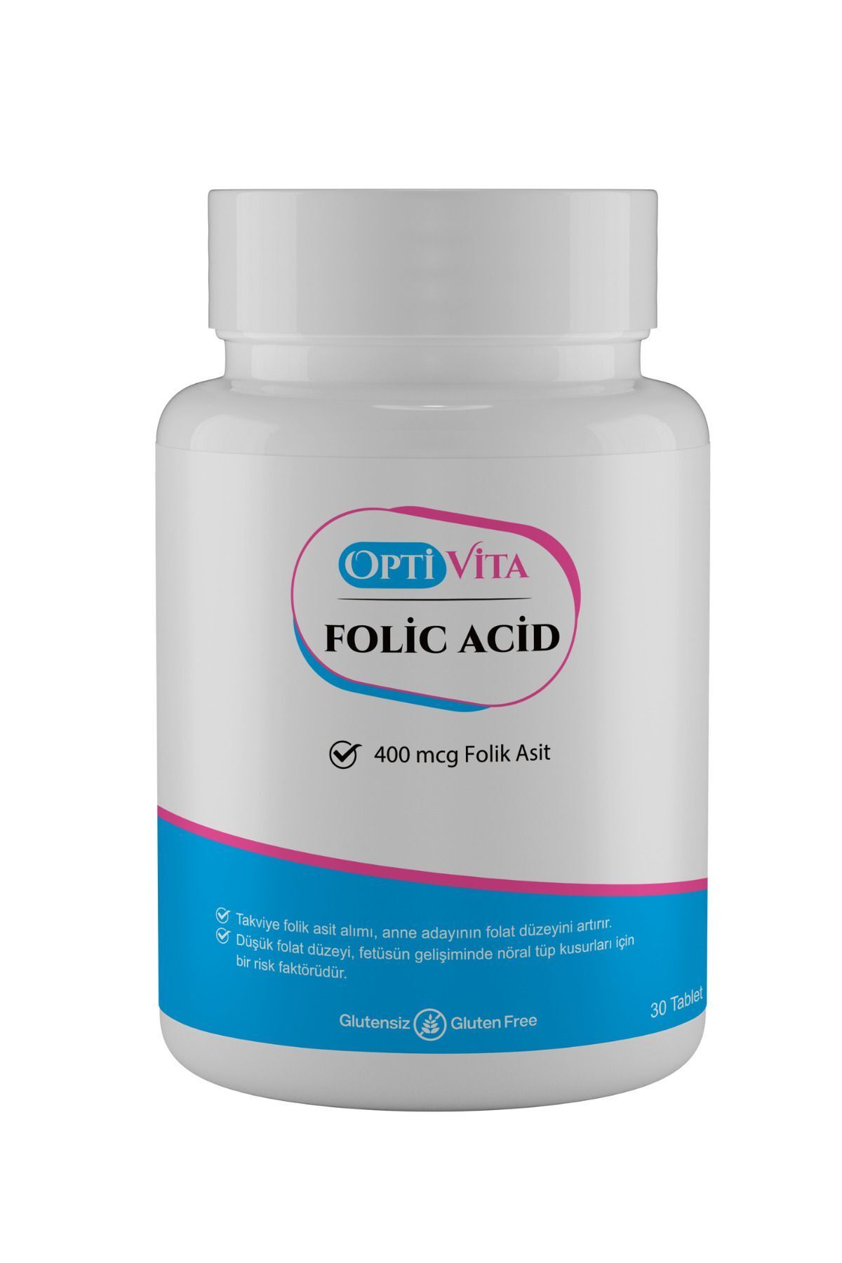 Optivita Folic Acid 400 mcg 30 Tablet Folik Asit