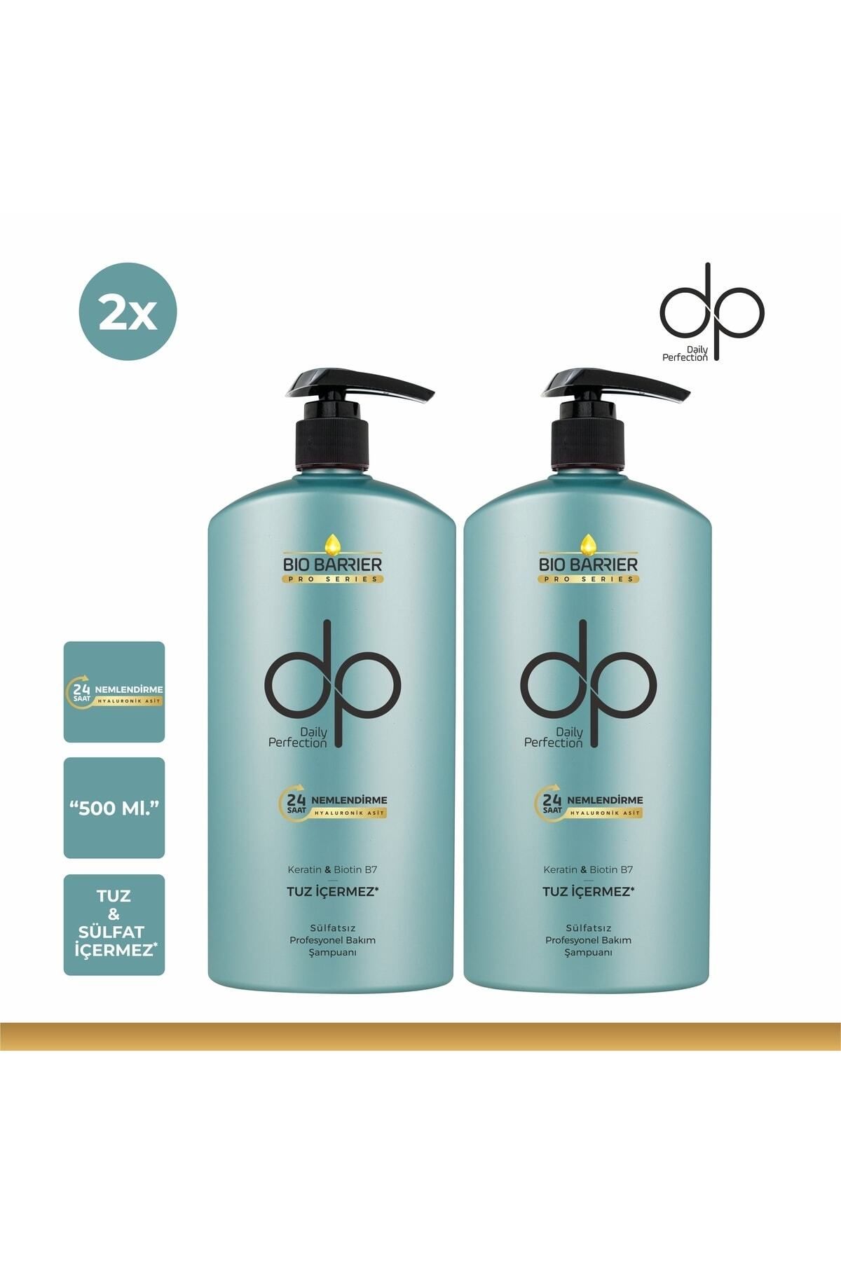 DP Daily Perfection Bio Barrier Şampuan 24 Saat Nemlendirme Seti 2 Adet 500 ml