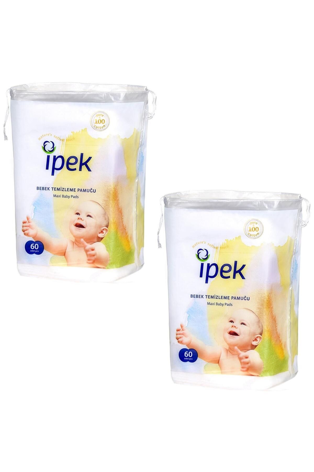 İpek Maxi 60 Lı Bebek Temizleme Pamuğu 2 Paket
