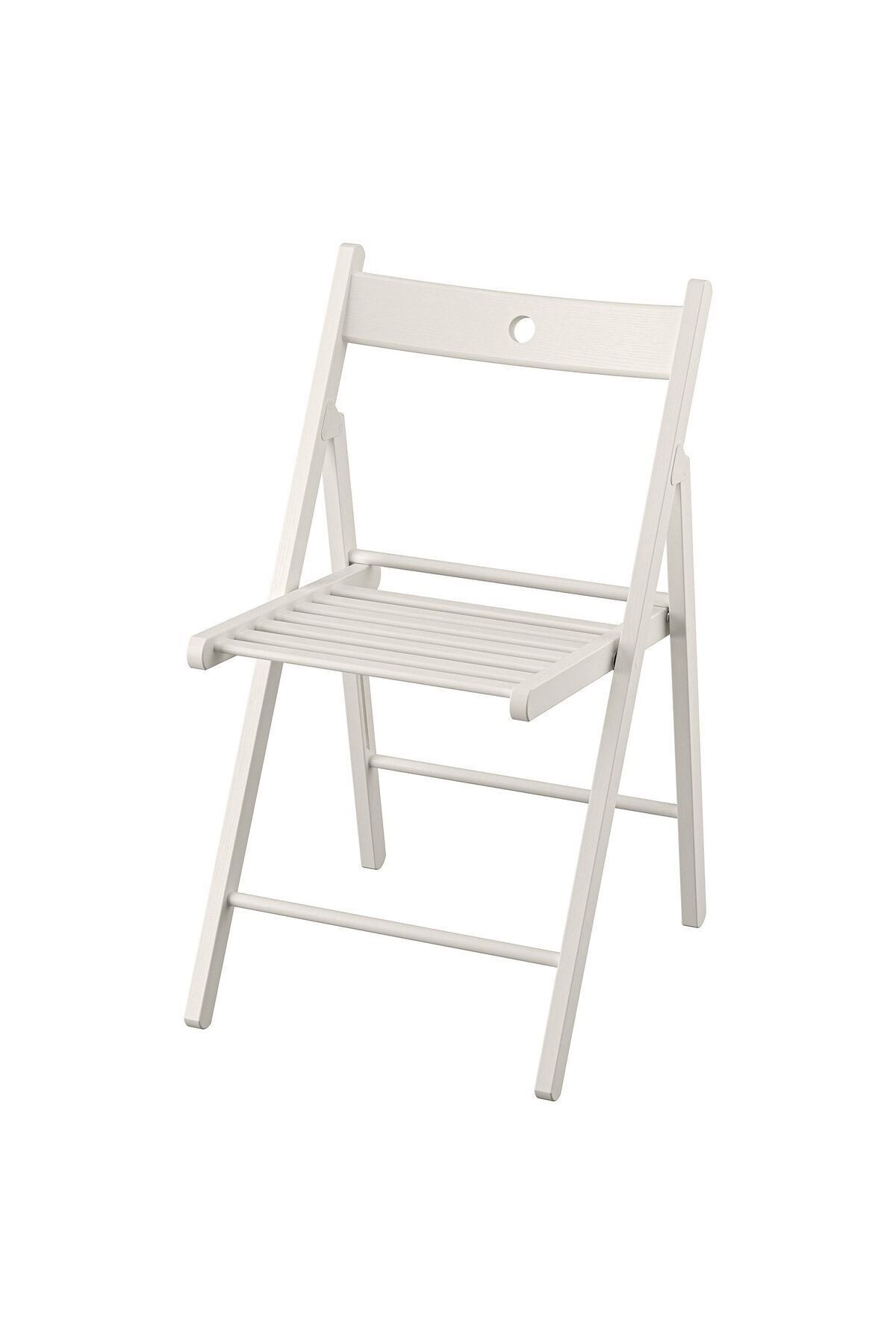 IKEA AKDENİZ FRÖSVI beyaz katlanır sandalye
