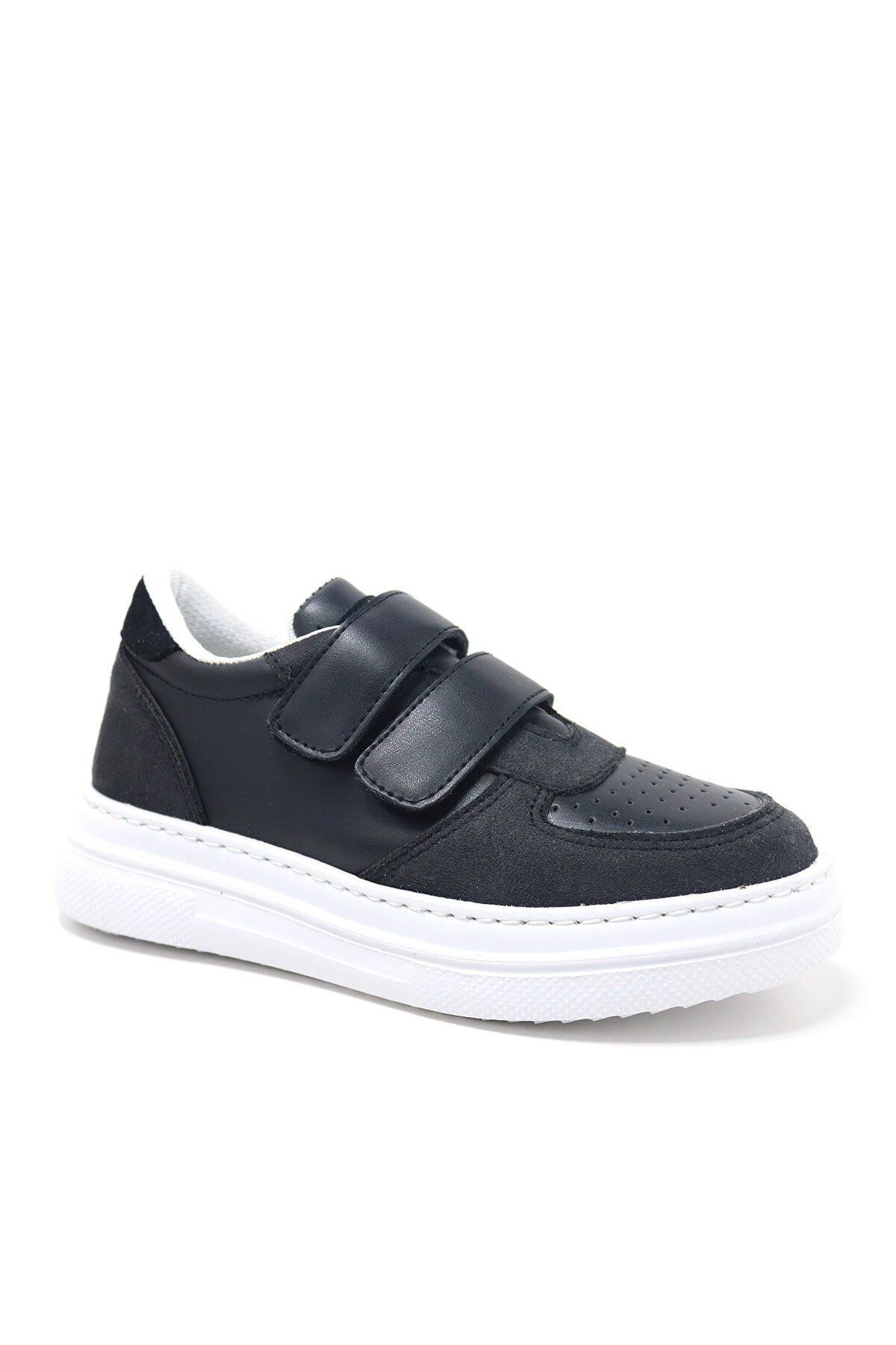 Artico Hellsa Siyah Beyaz Cırtlı Çocuk Spor Ayakkabı