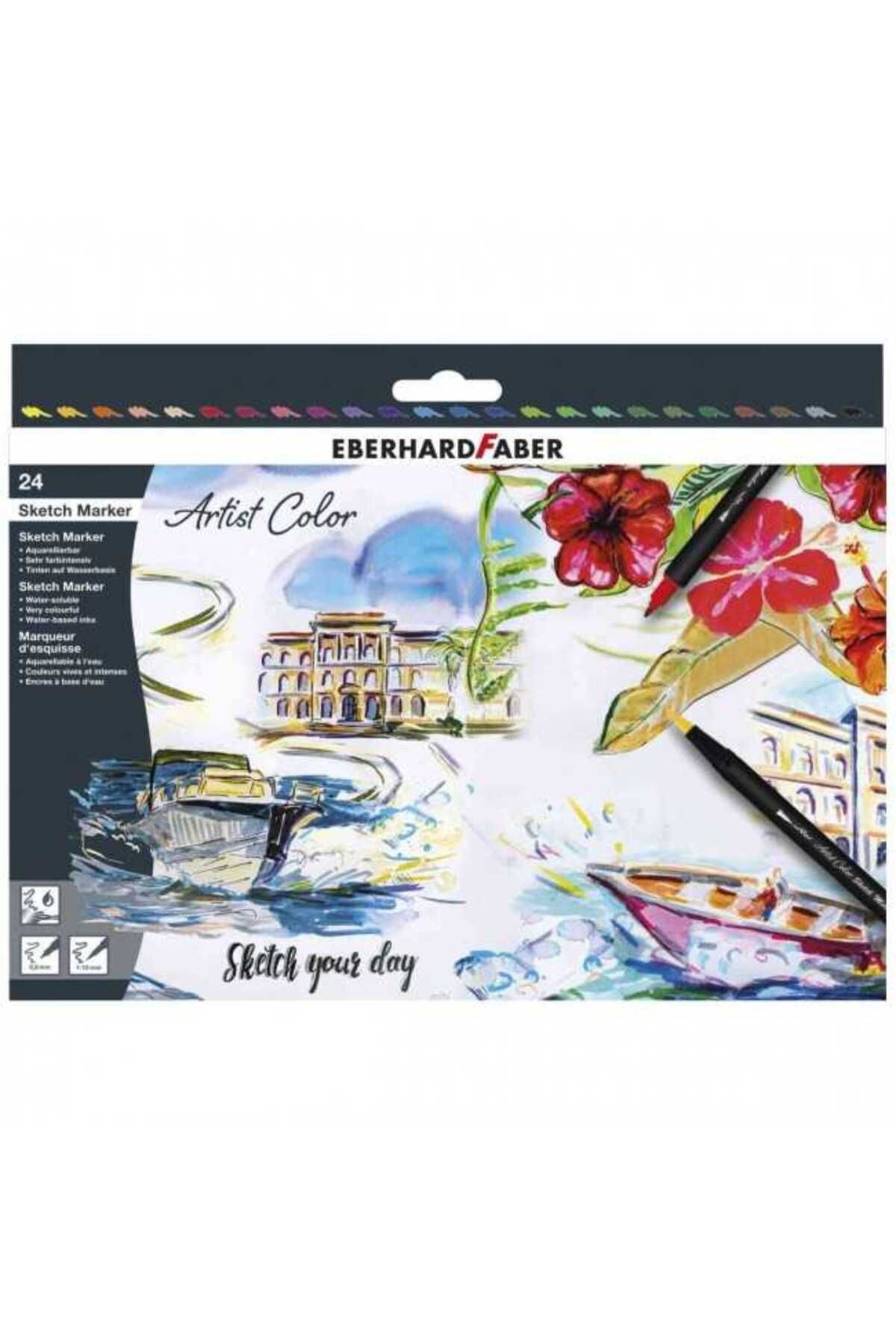 Eberhard Faber Artist Color Eskiz Markörü 24li Set