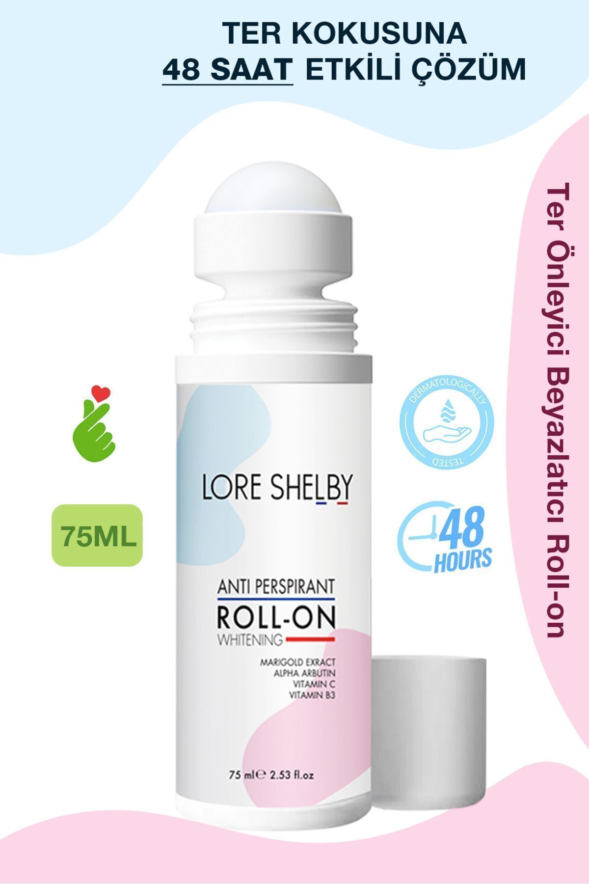 Lore Shelby Ter Önleyici Beyazlatıcı Roll-on Deodorant 75 ml