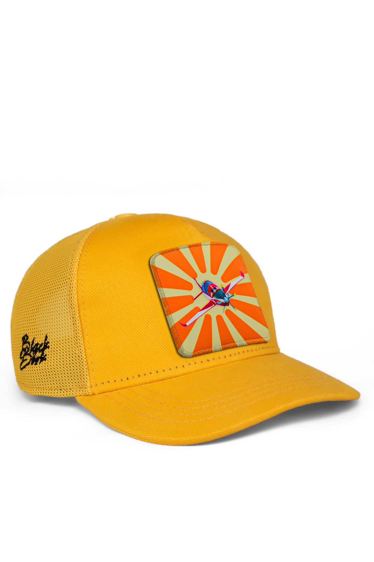 BlackBörk V1 Trucker Güneş Hürkuş Lisanlı Sarı Çocuk Şapka