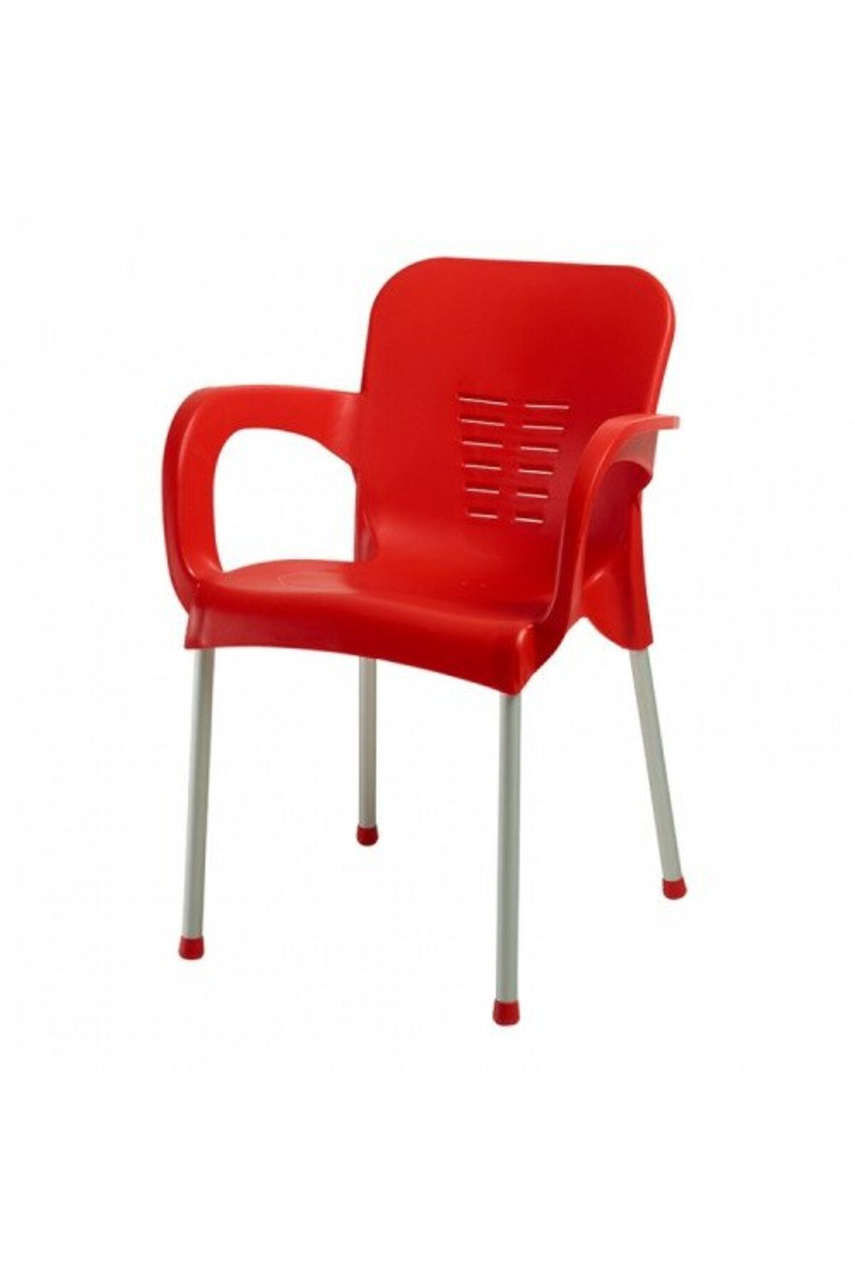 Comfort Aliminyum Ayaklı Kırmızı 3 Adet Sandalye