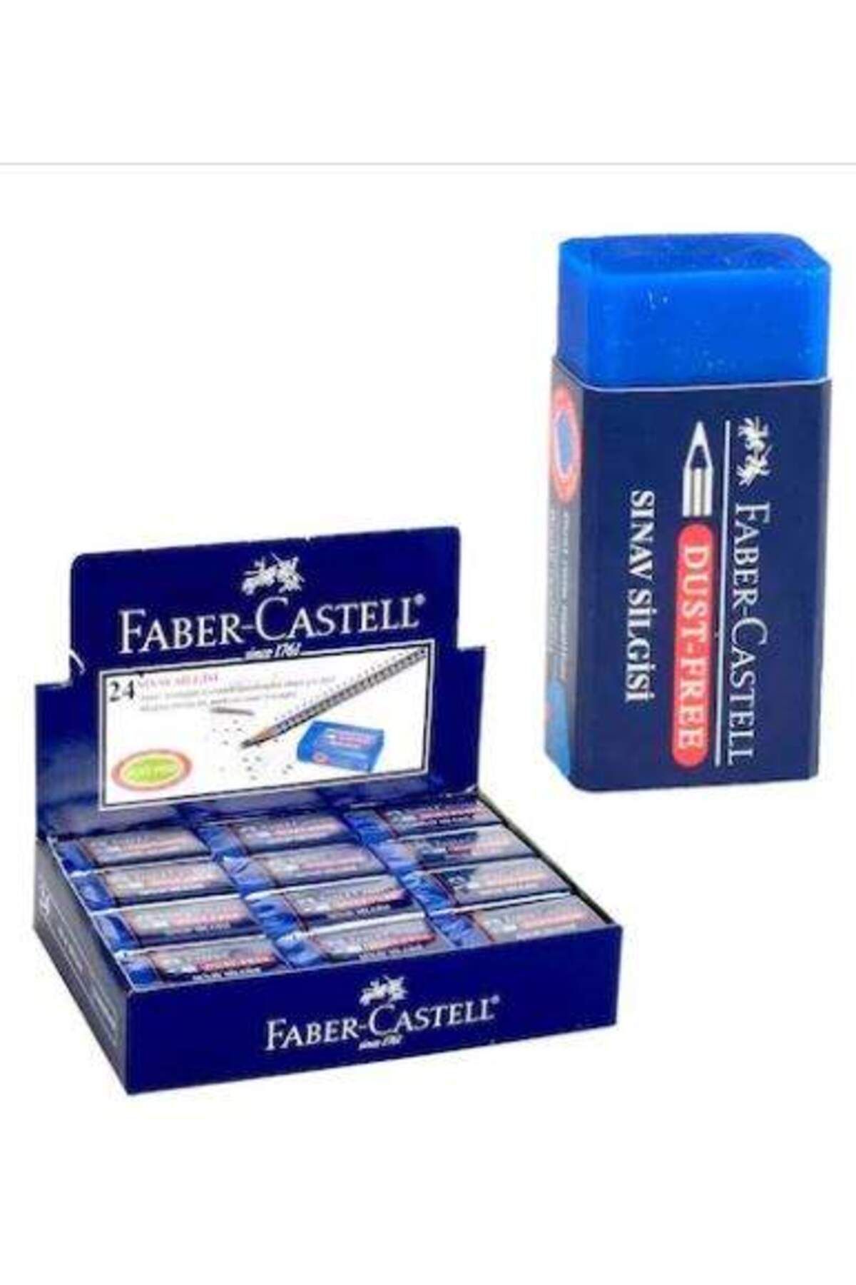 Faber Castell Faber-castell Sınav Silgisi Dust-free Mavi 24’lü Paket