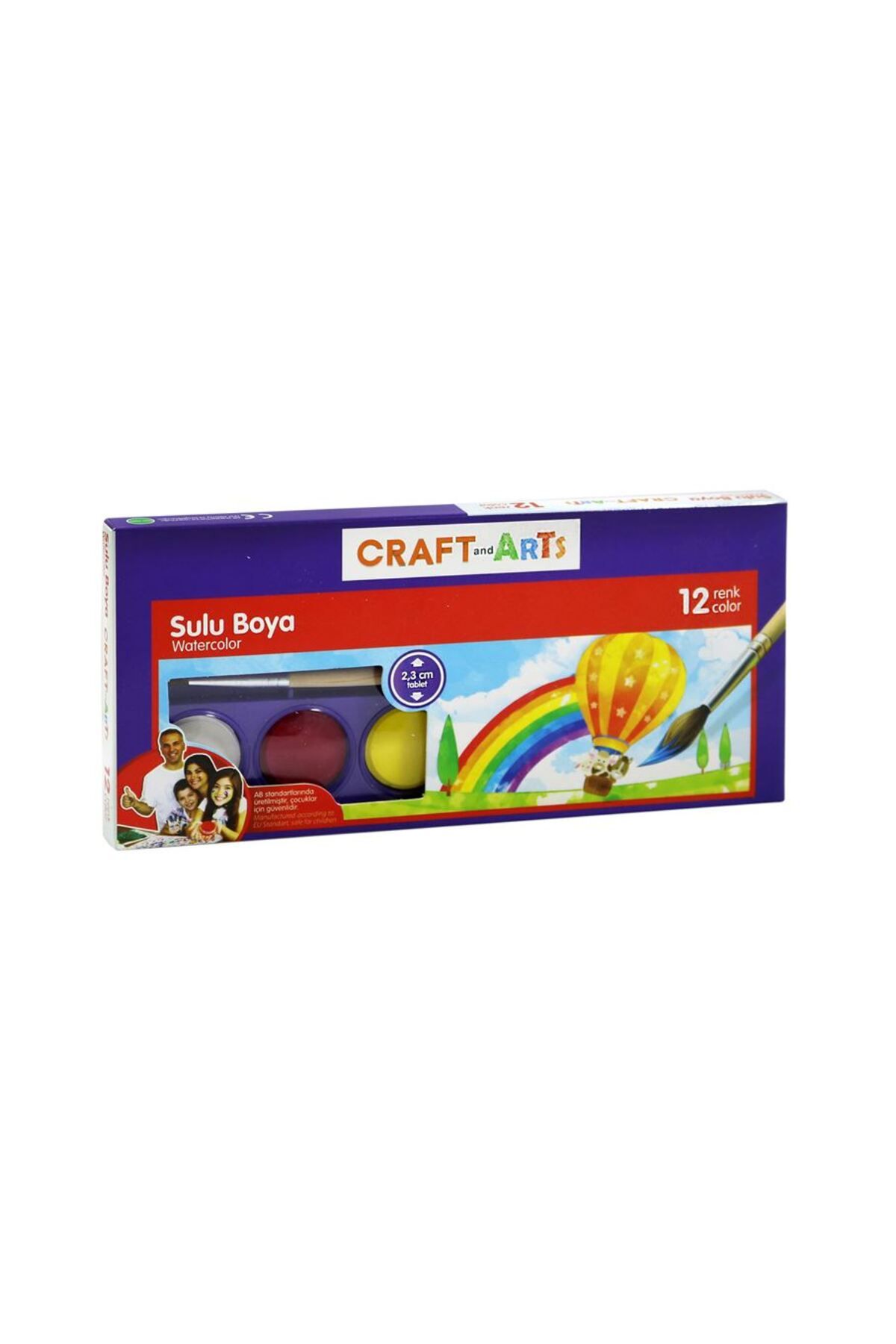 Craft and Arts Umix 12 Renk Sulu Boya Küçük U1557kk-12s