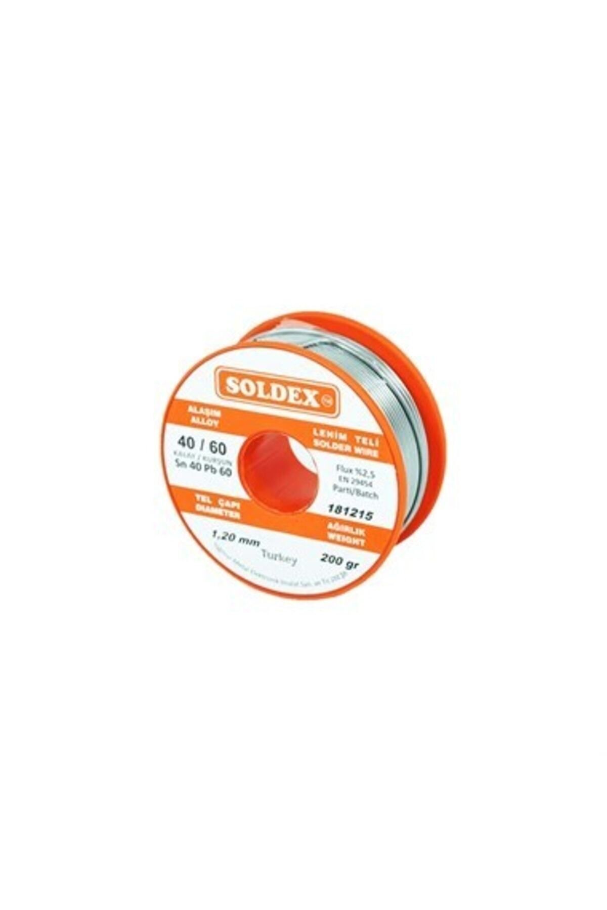 Soldex 200g 1,20mm Lehim Teli (%60 Kalay / %40 Kurşun)