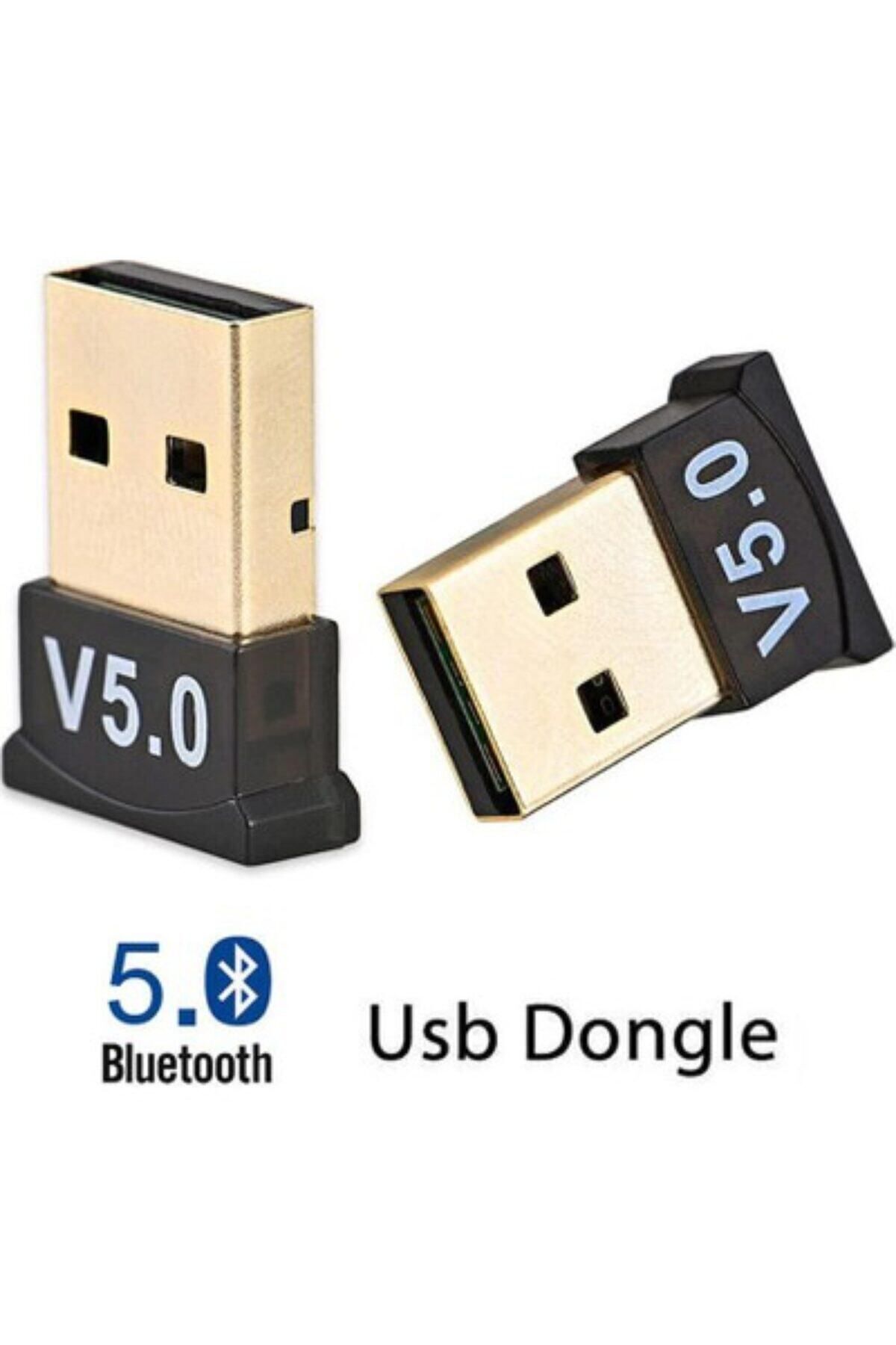 Genel Markalar Mini V5.0 Usb Bluetooth Dongle 5.0 Bluetooth Adaptör tak Çalıştır saat Değildir