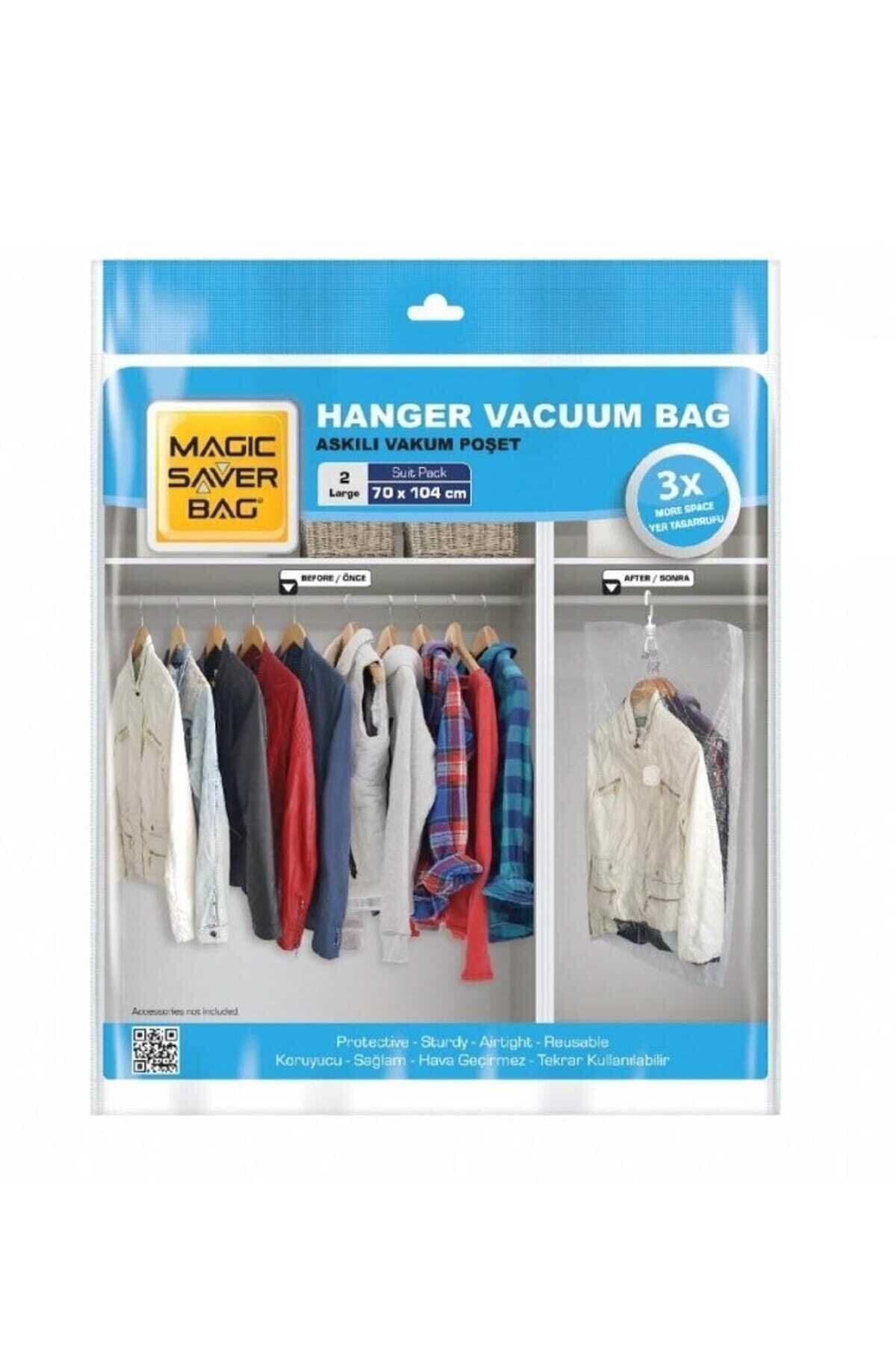 Magic Saver Bag 2'li Askılı Vakumlu Poşet Large