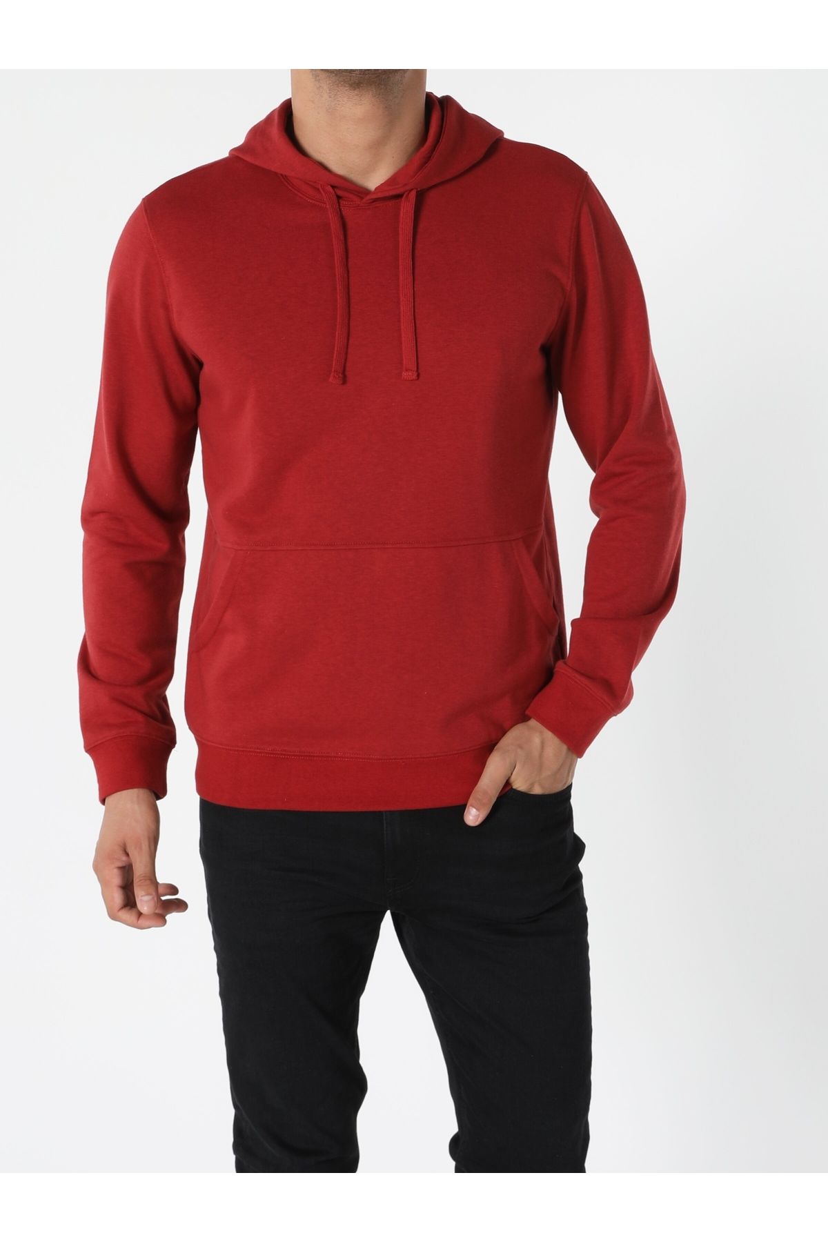 Colin’s Regular Fit Kapüşonlu Kırmızı Erkek Sweatshirt Cl1055785