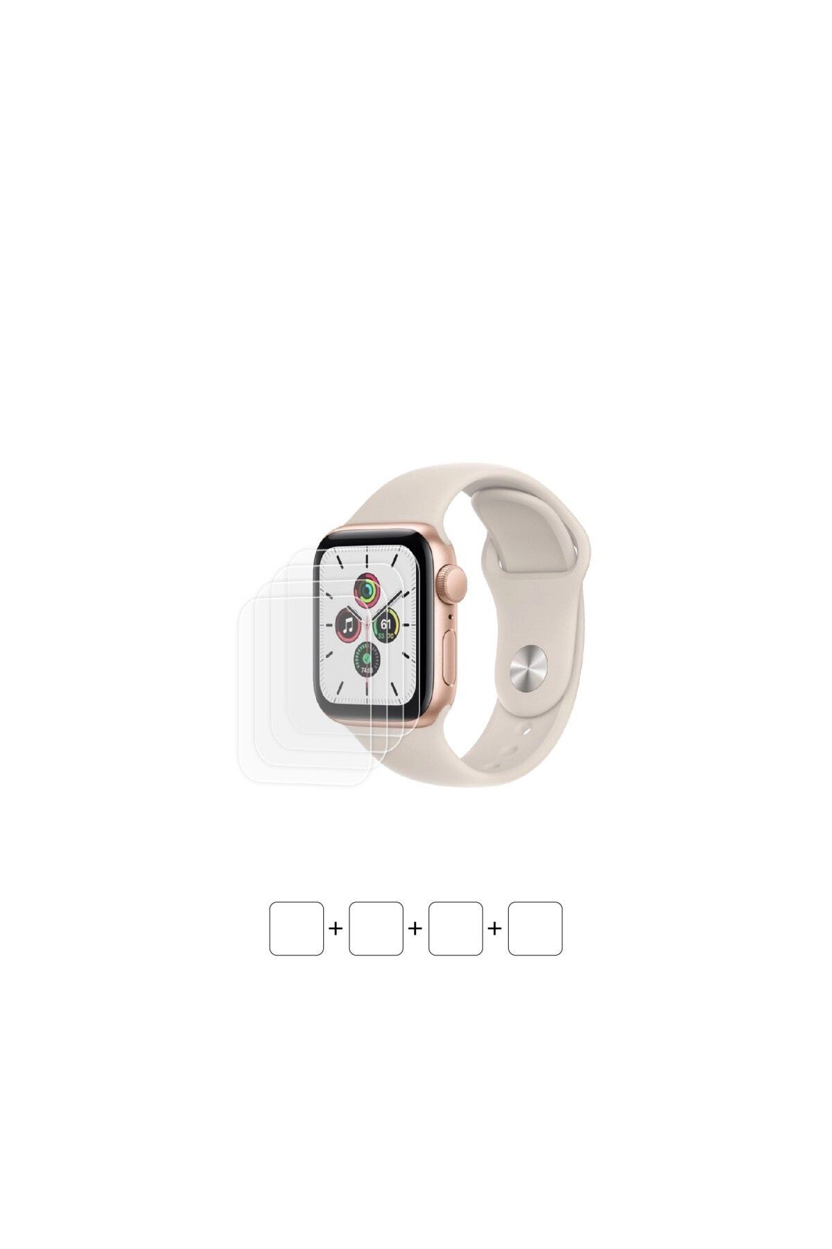 Wrapsol Apple Watch Se 40 mm Akıllı Saat Ekran Koruyucu Poliüretan Film