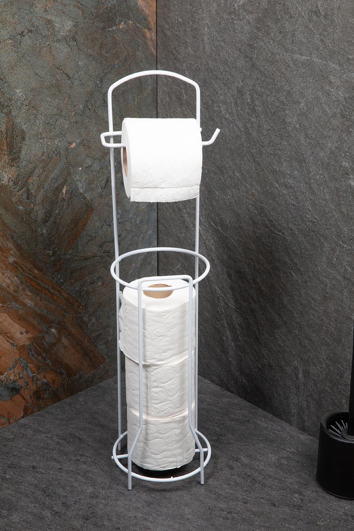 Doreline Tuvalet Kağıtlık Wc Kağıtlığı Tuvalet Kağıdı Standı Yedekli Tuvalet Kağıt Askısı