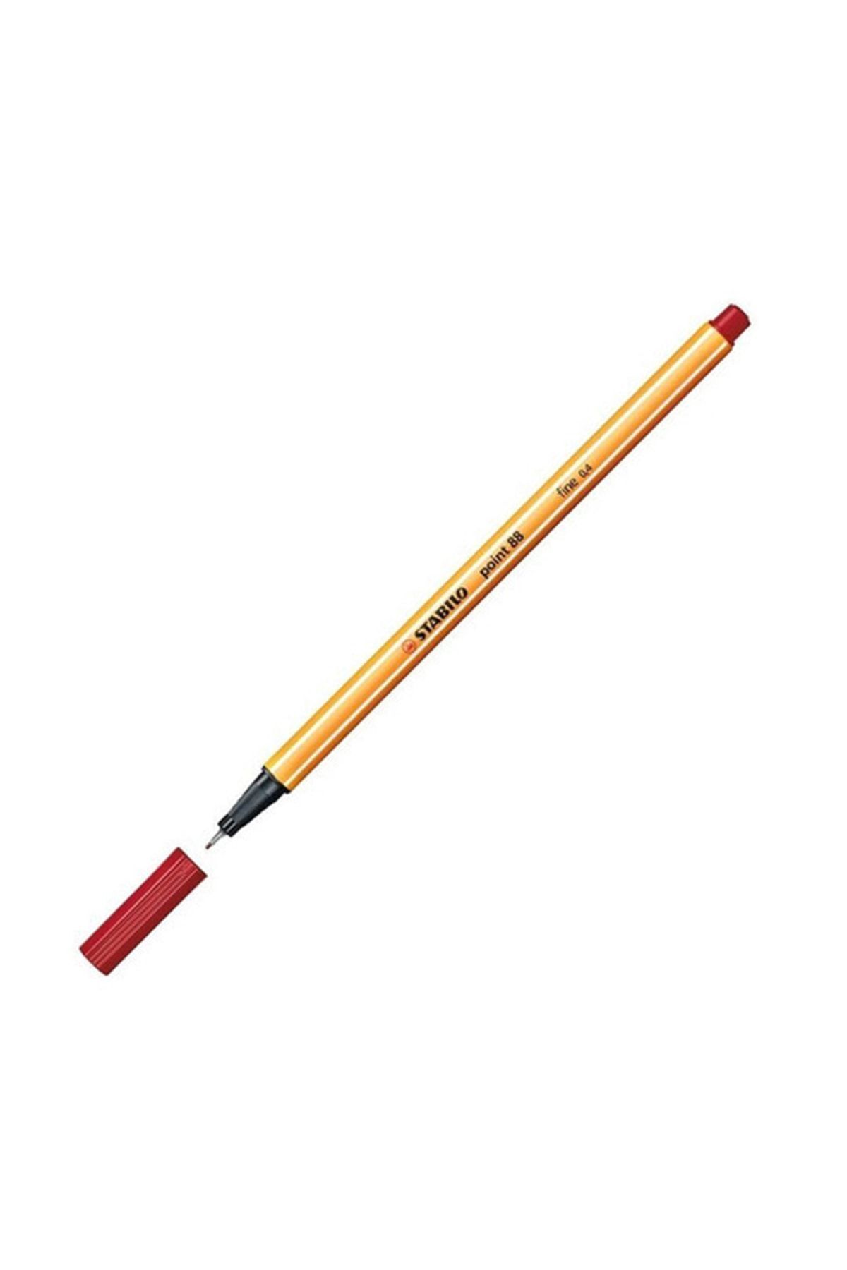 Stabilo Point 88 Ince Uçlu Kalem 0.4 Mm Koyu Kırmızı