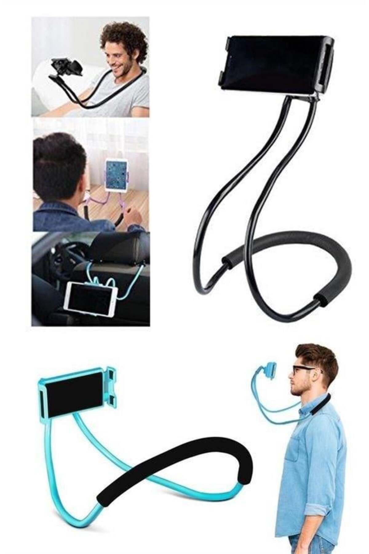 Genel Markalar Buffer® Boyuna Asılan Ergonomik 360 Derece Cep Telefonu Tutucu Stand