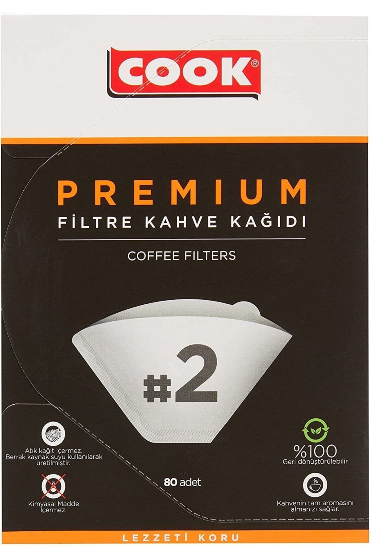 COOK Premium Filtre Kahve Kağıdı - Ebat 2