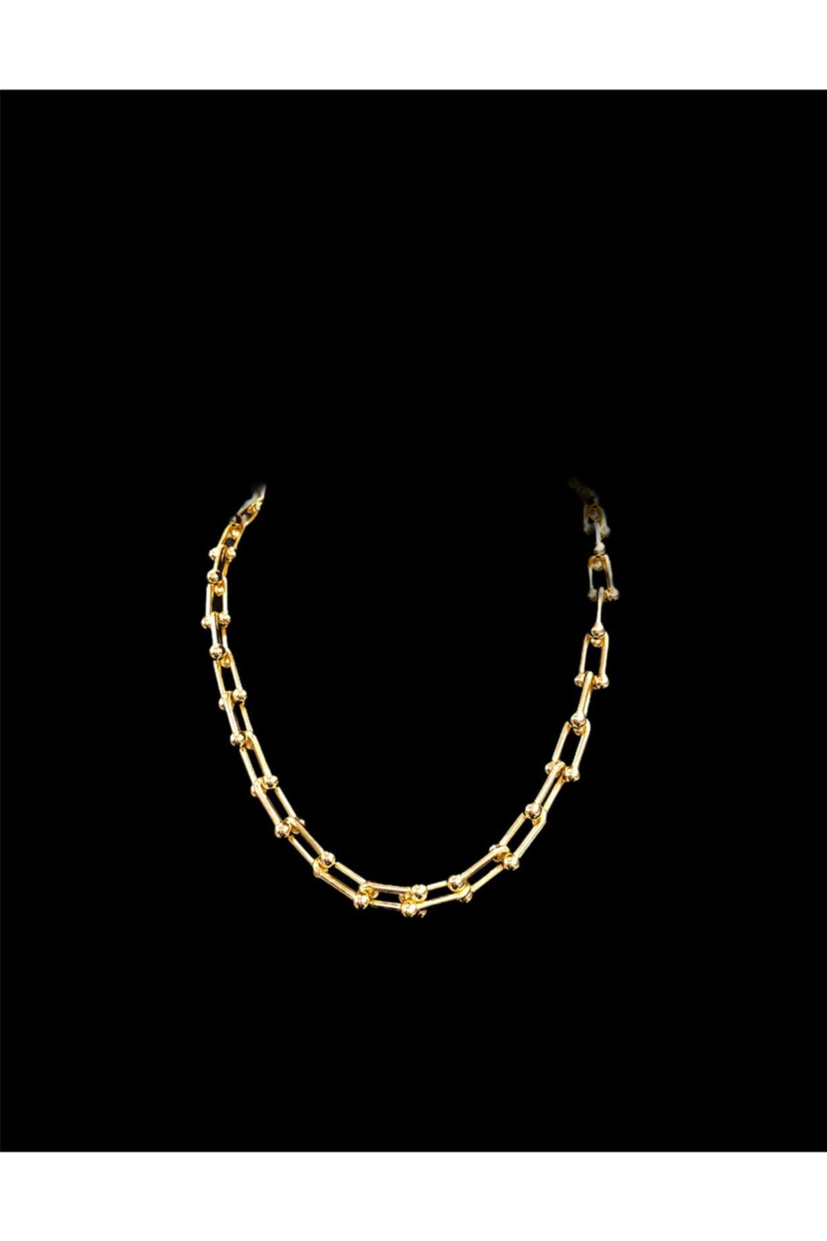 Esila Accessories Kadın Altın Tiffany Zincir Kolye