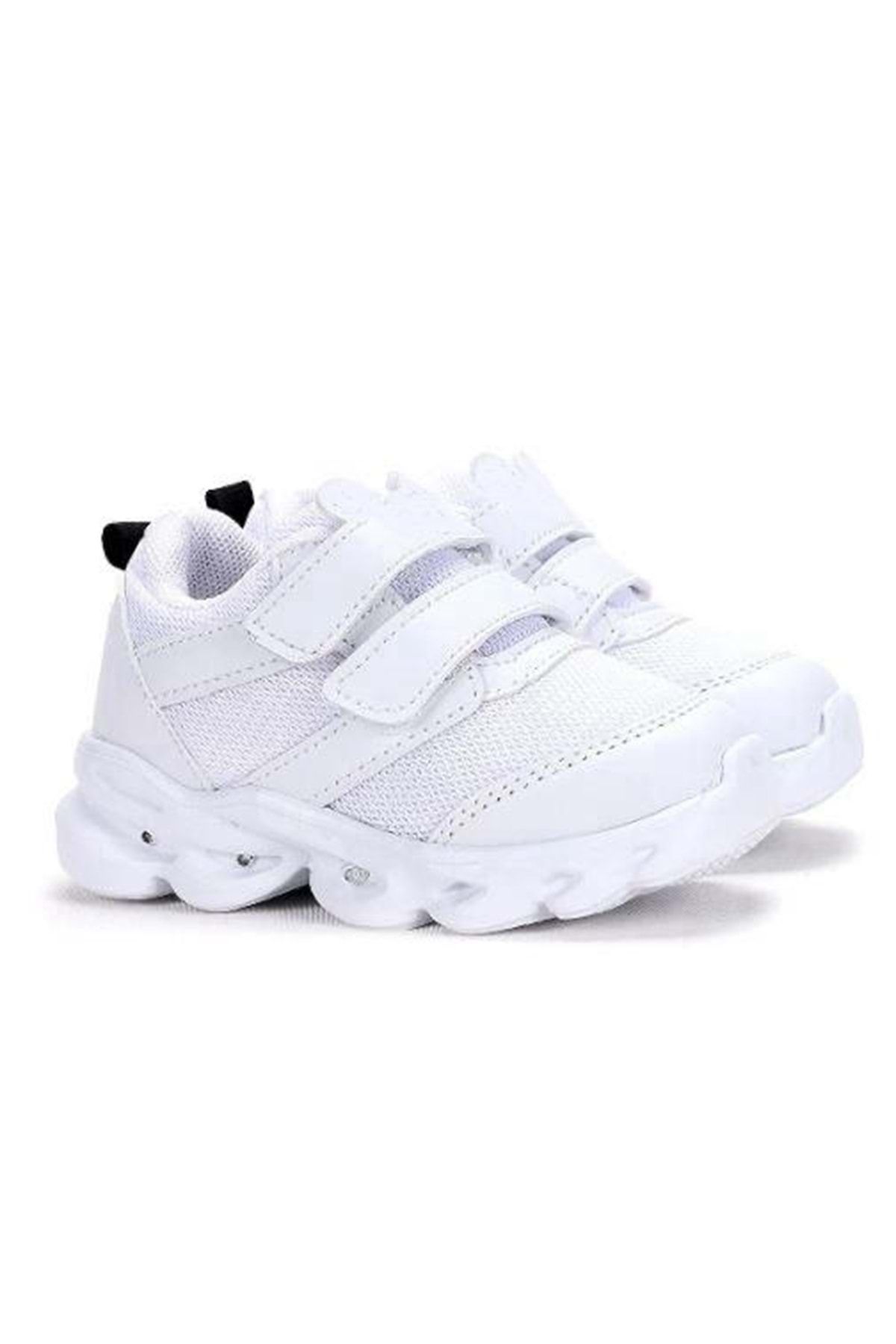 Kocamanlar Ayakkabı Cool Caty Işıklı Sneaker Bebek Spor Ayakkabı Beyaz
