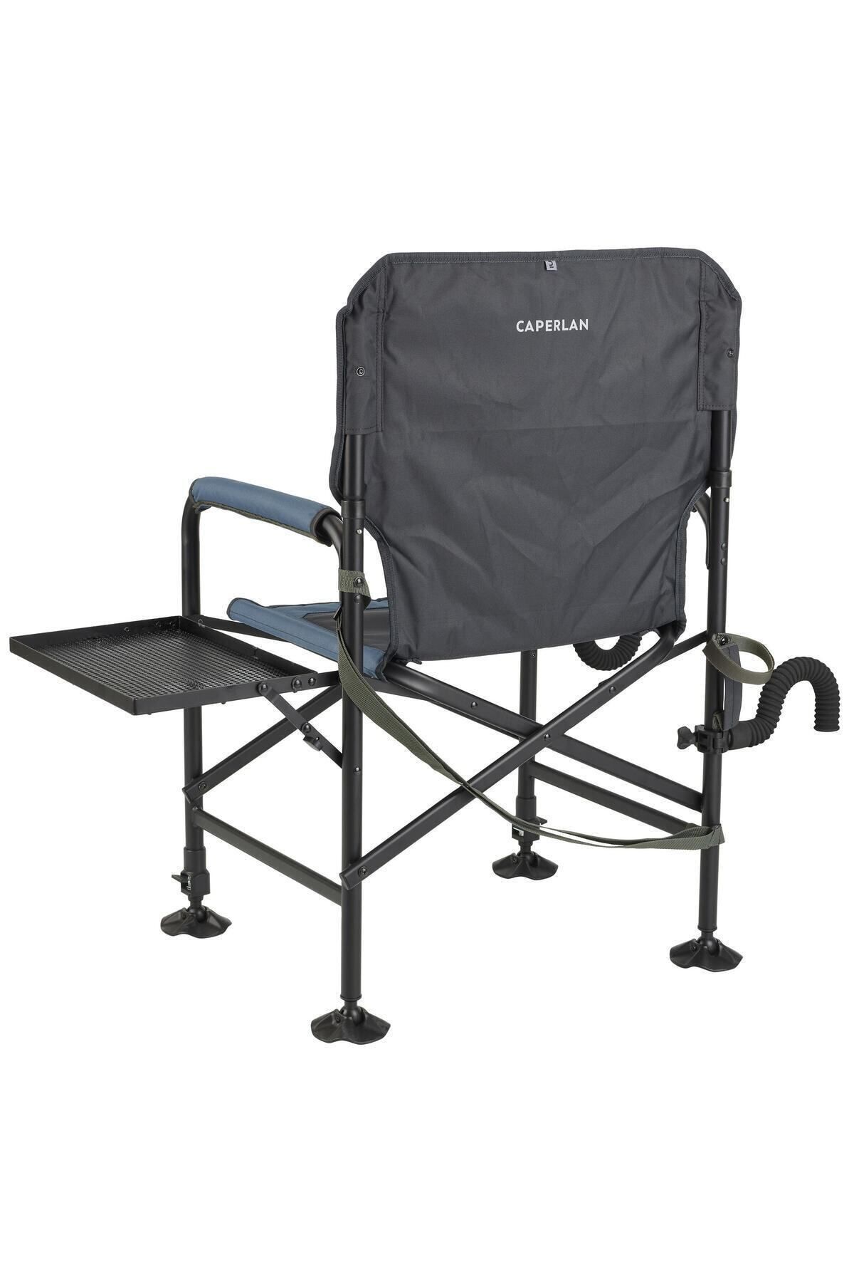 Decathlon Caperlan Sehpalı Katlanır Kamp Sandalyesi - Balıkçılık - Essenseat 500 Adjust