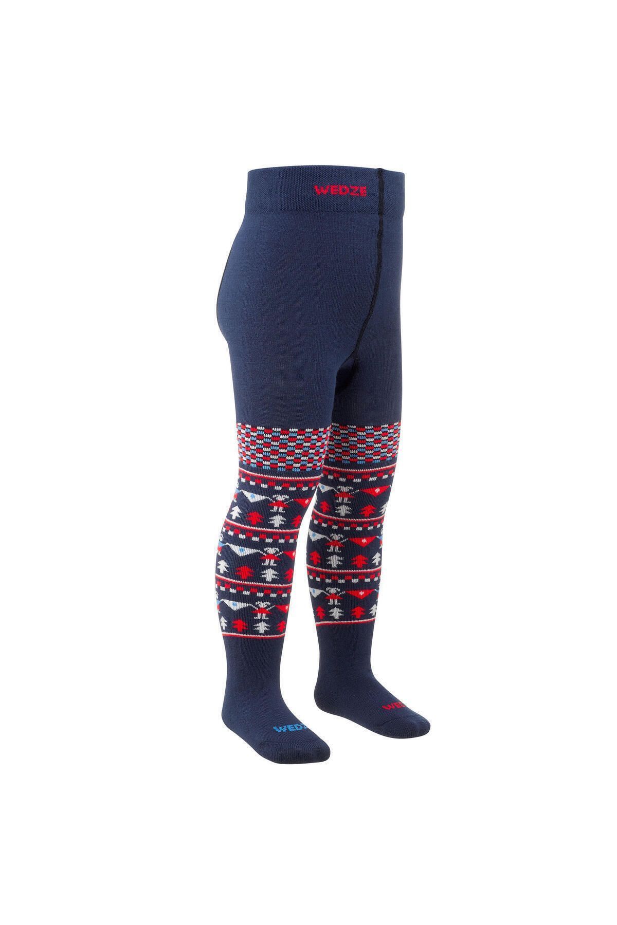 Decathlon Wedze Çocuk Kayak Çorabı - Mavi